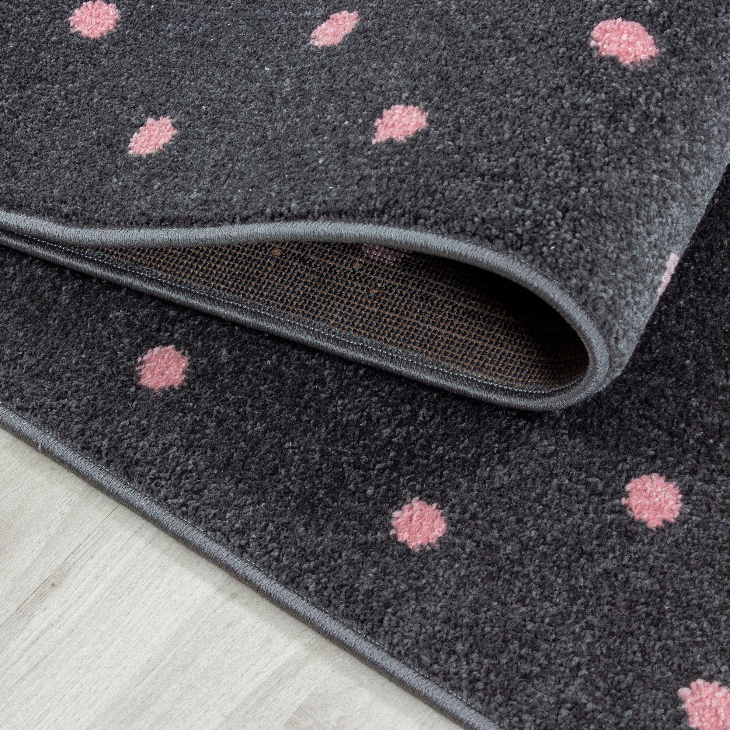 Ayyildiz Teppiche Kinderteppich »Bambi 830«, rund, 11 mm Höhe, auch in rechteckig, Herz Motiv, Kurzflor