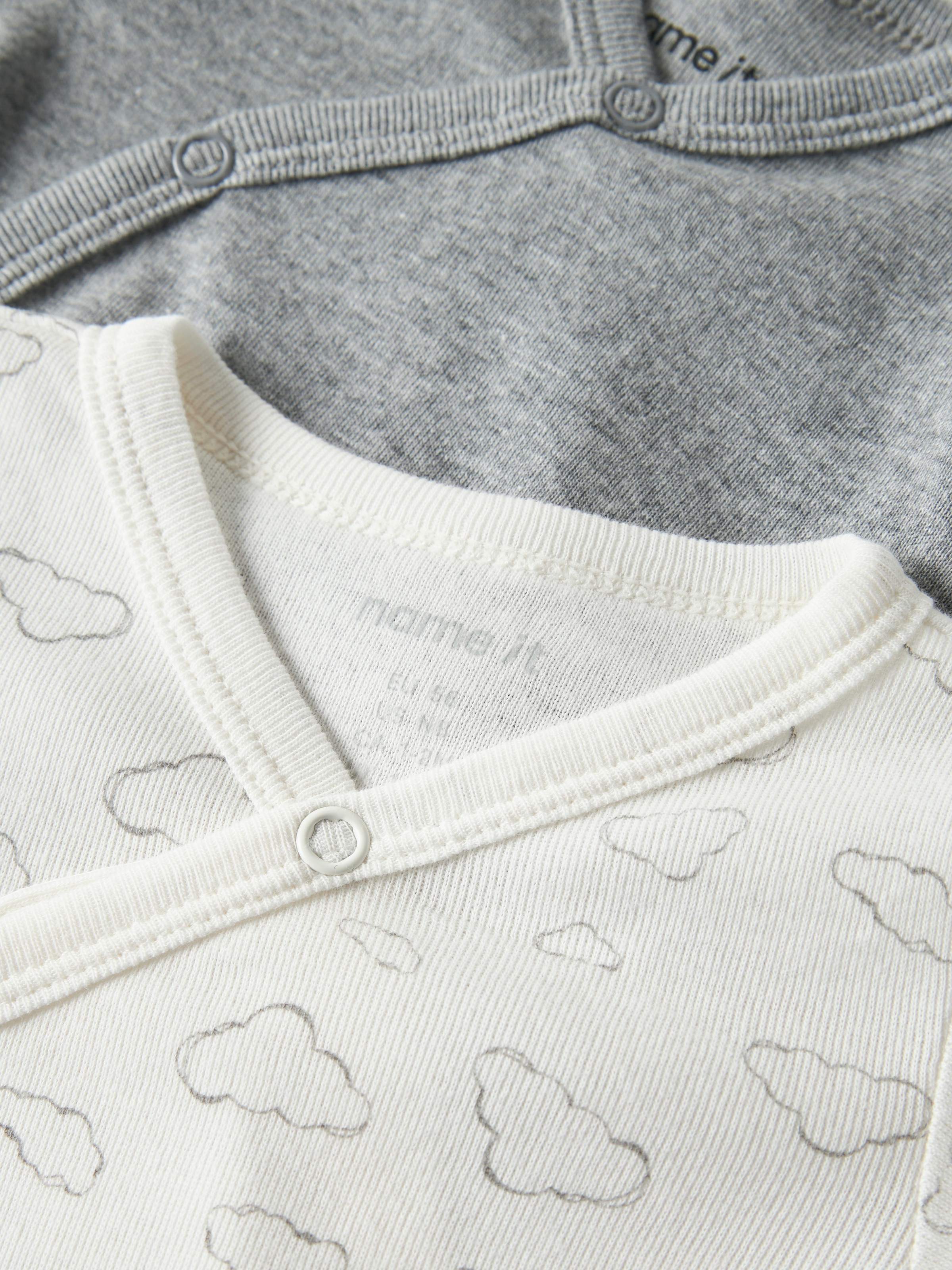 Name It Langarmwickelbody »NBNBODY 2P LS WRAP CLOUD NOOS« Packung, 2 tlg.