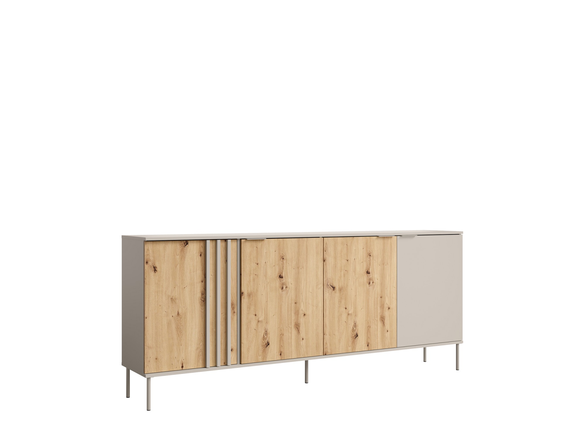 OTTO home Kommode »AAELIN Sideboard mit 4 Türen, viel Stauraum« Schubkastenkommode mit 6 Fächer, modernes Design
