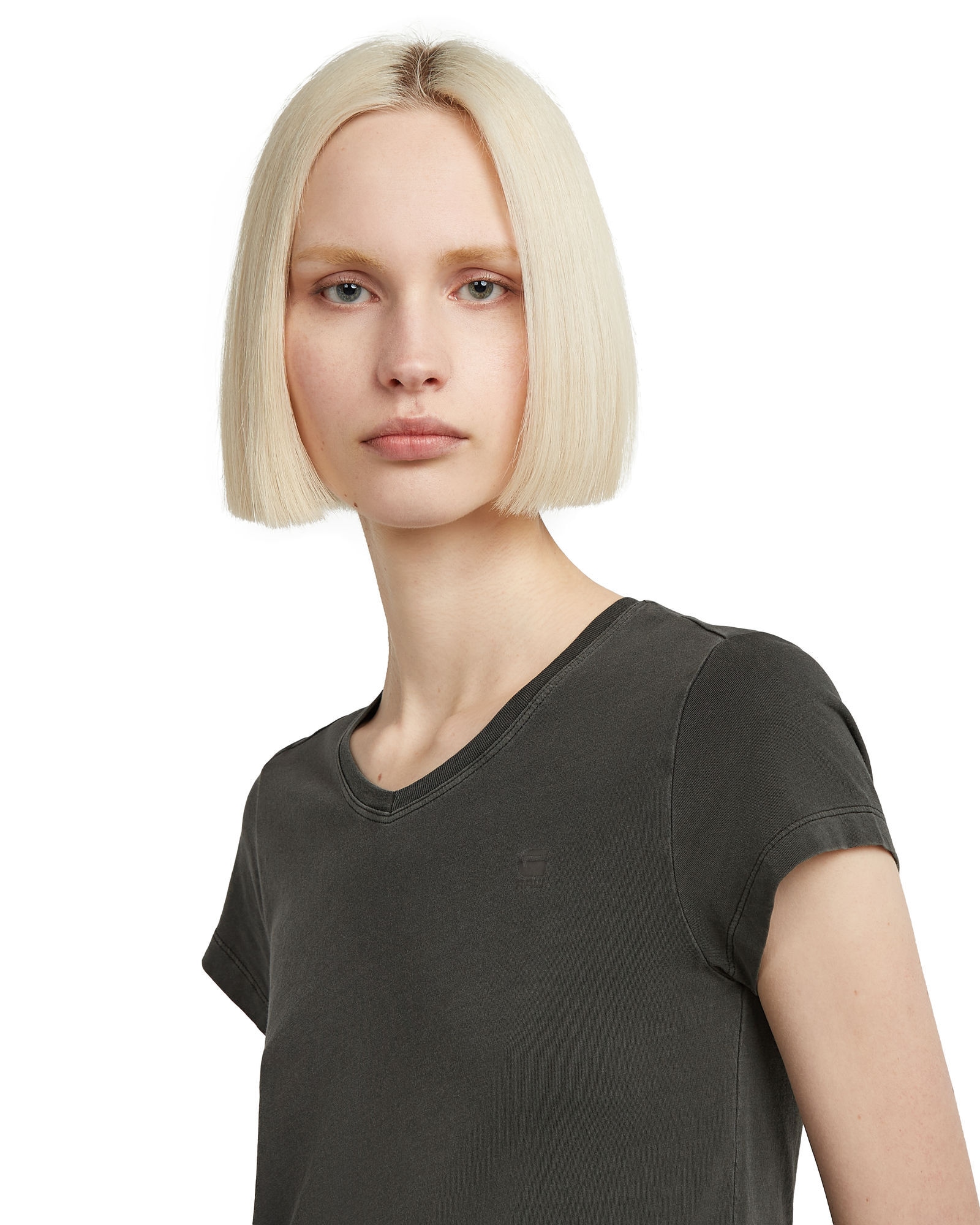 G-STAR T-Shirt »Overdyed Eyben Slim V-Neck Top«