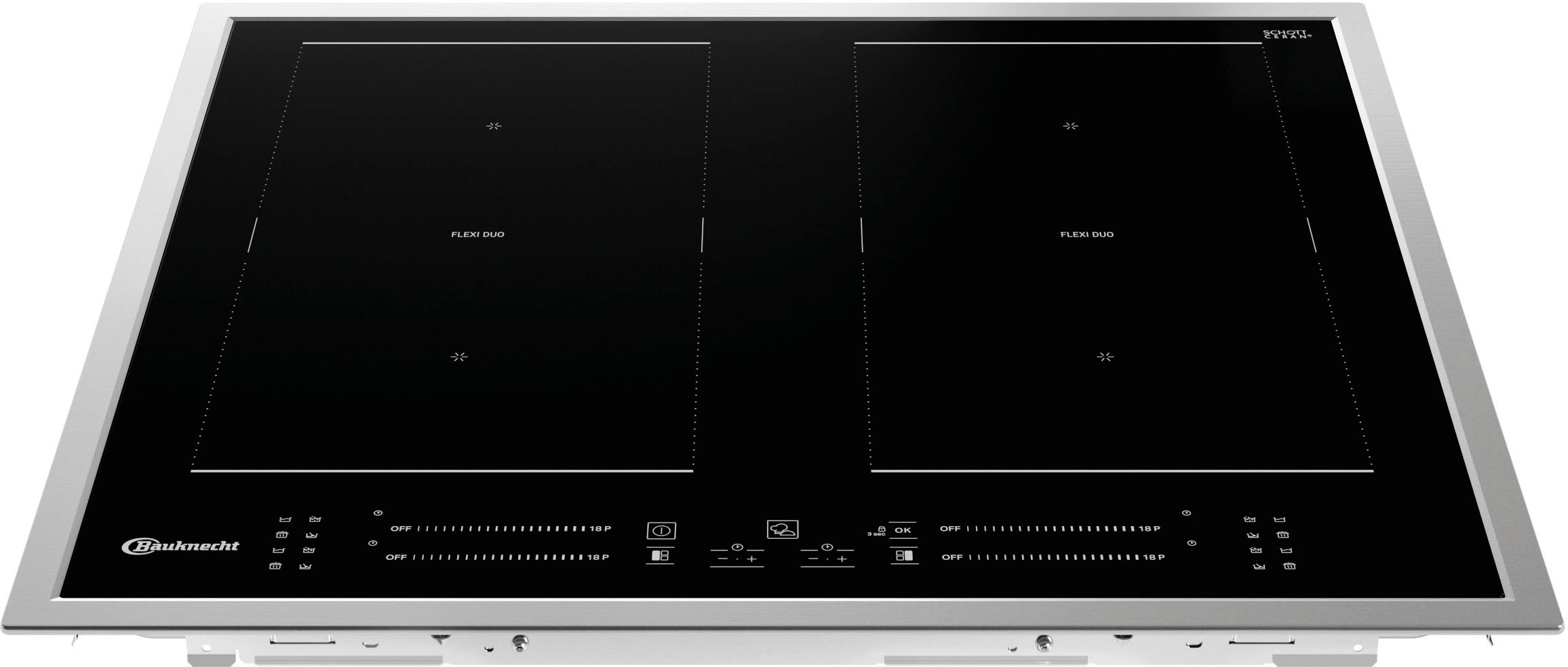 BAUKNECHT Flex-Induktions-Kochfeld von SCHOTT CERAN® »BS 4160C FT«