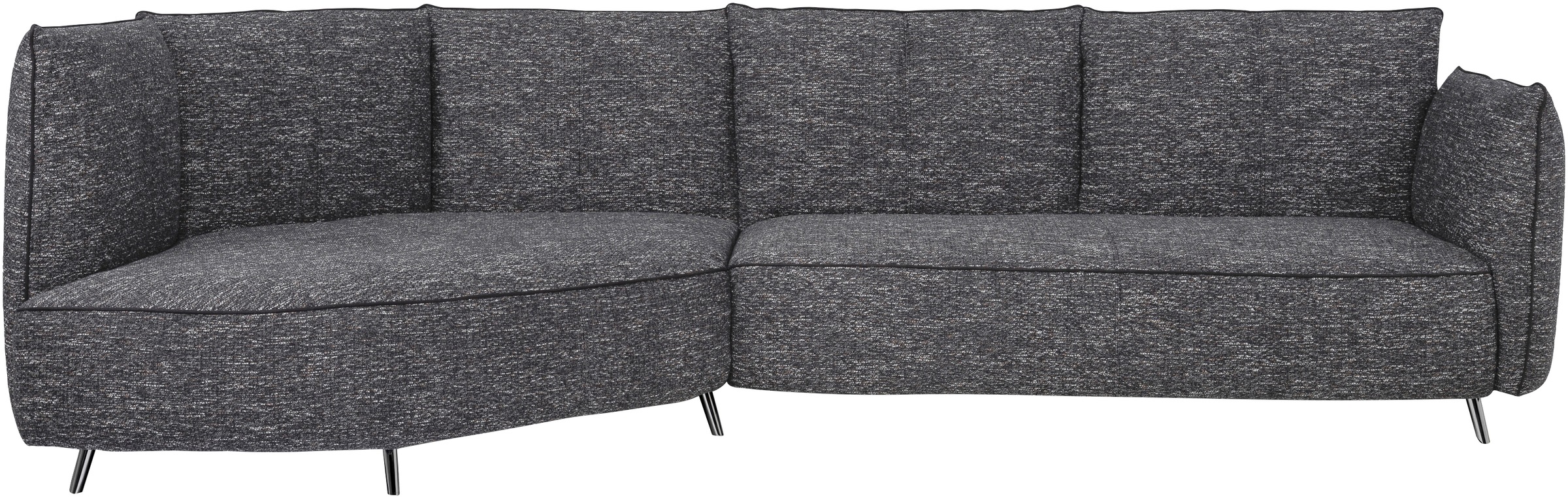 designwerk Loungesofa "Faber, Megasofa mit Designanspruch und tollem Sitzkomfort", Loungesofa mit Rückenteil-und-Armteil