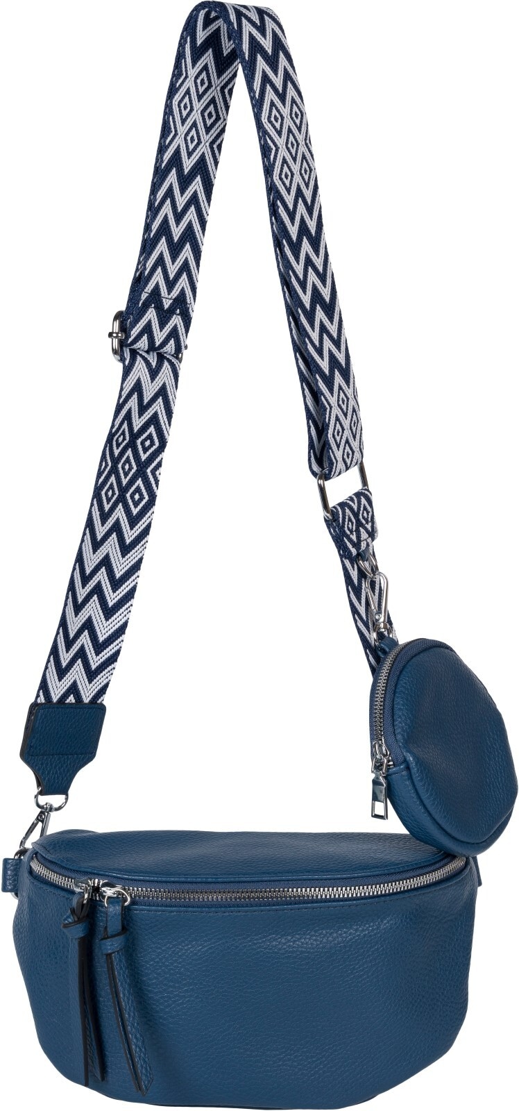 styleBREAKER Umhängetasche "2-Teiliges Set Halbmond Crossbody Bag"
