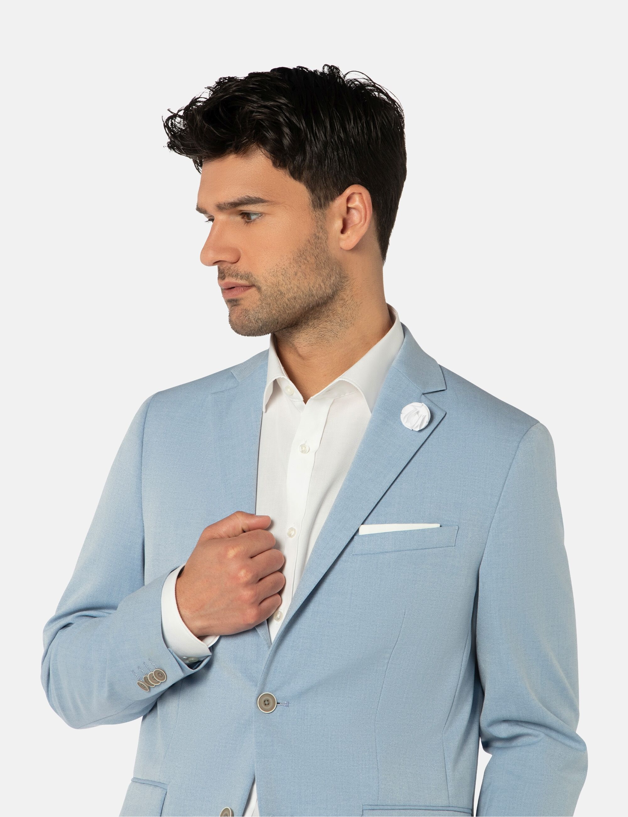 Thomas Goodwin Anzug »3024-90«, (2 tlg.), slim fit, mit modischen Accessoires