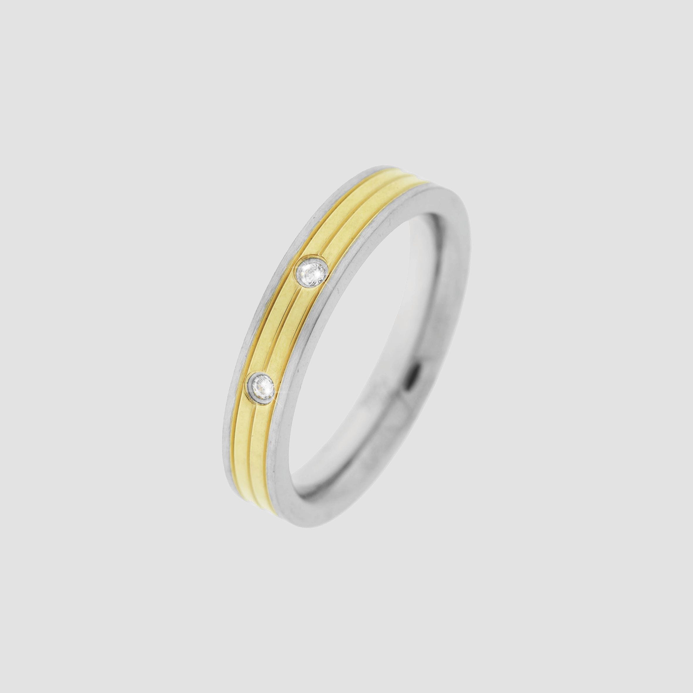 Fingerring ADELIA´S "Damen Ring aus Edelstahl mit Zirkonia" Gr. 52, silber, Fingerringe, Damen, 52, Edelstahl, Fingerring 4