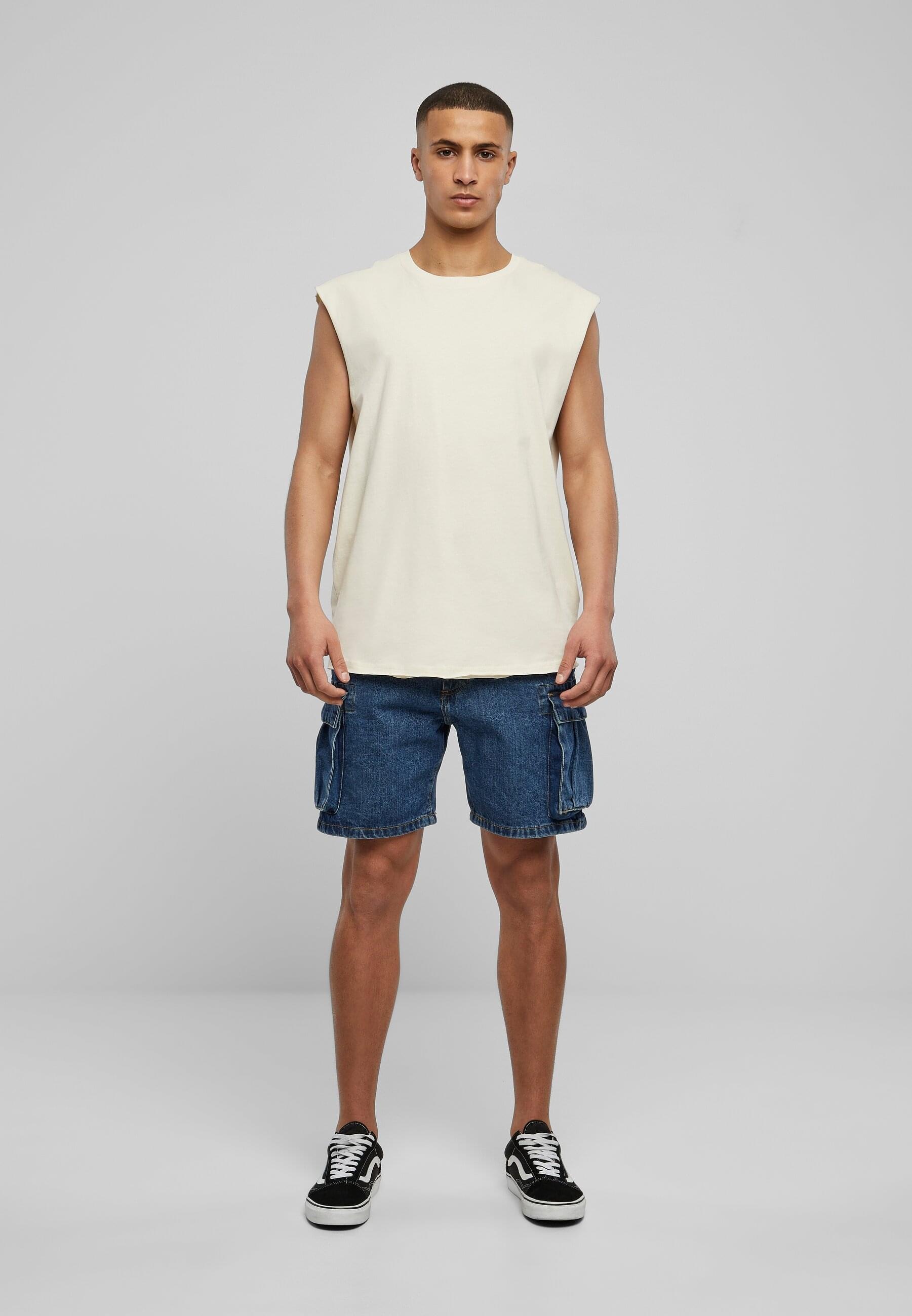 URBAN CLASSICS T-Shirt »Urban Classics Herren Open Edge Sleeveless Tee«, (1 tlg.)
