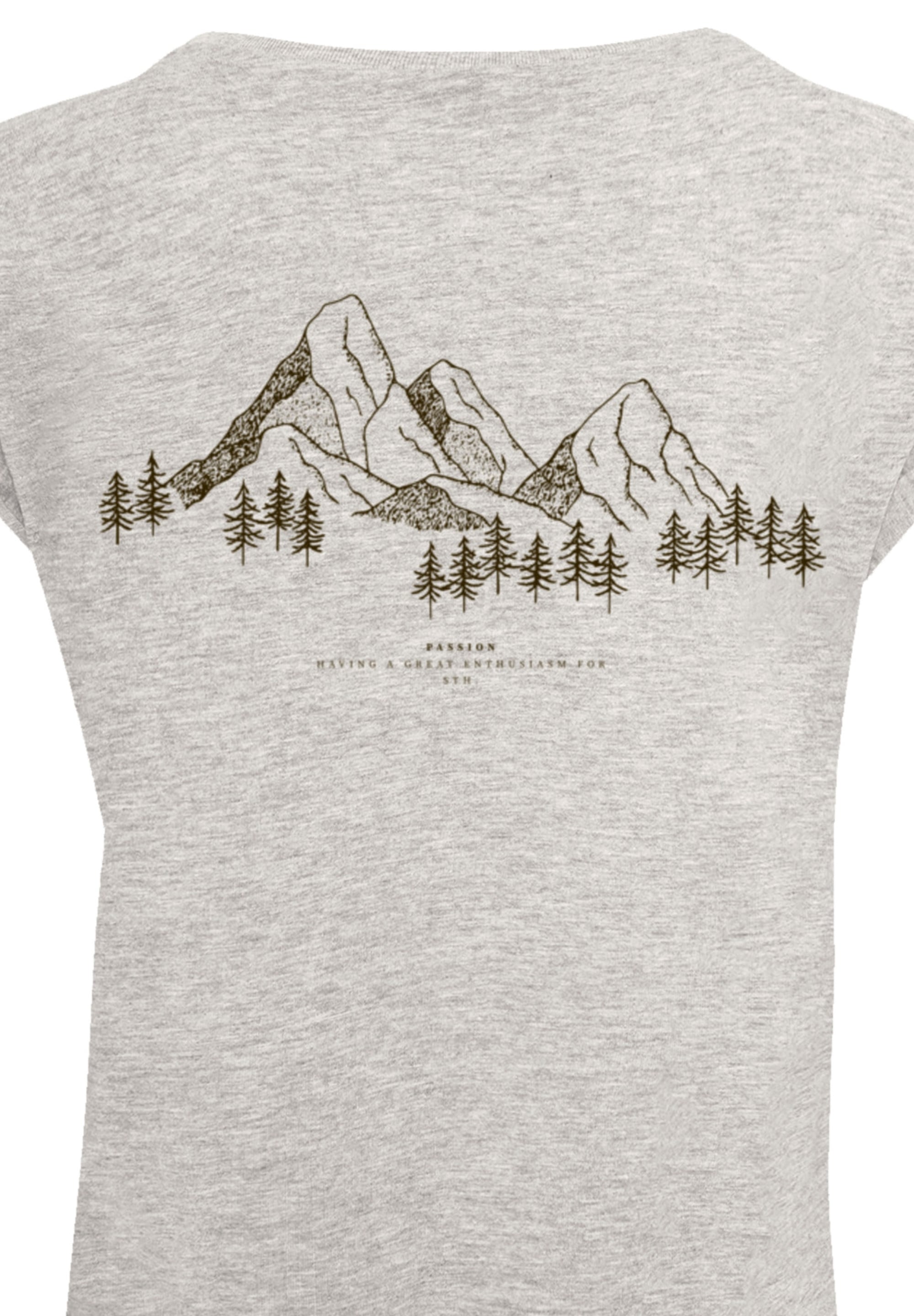 F4NT4STIC T-Shirt »PLUS SIZE Mountain Berge«, Print