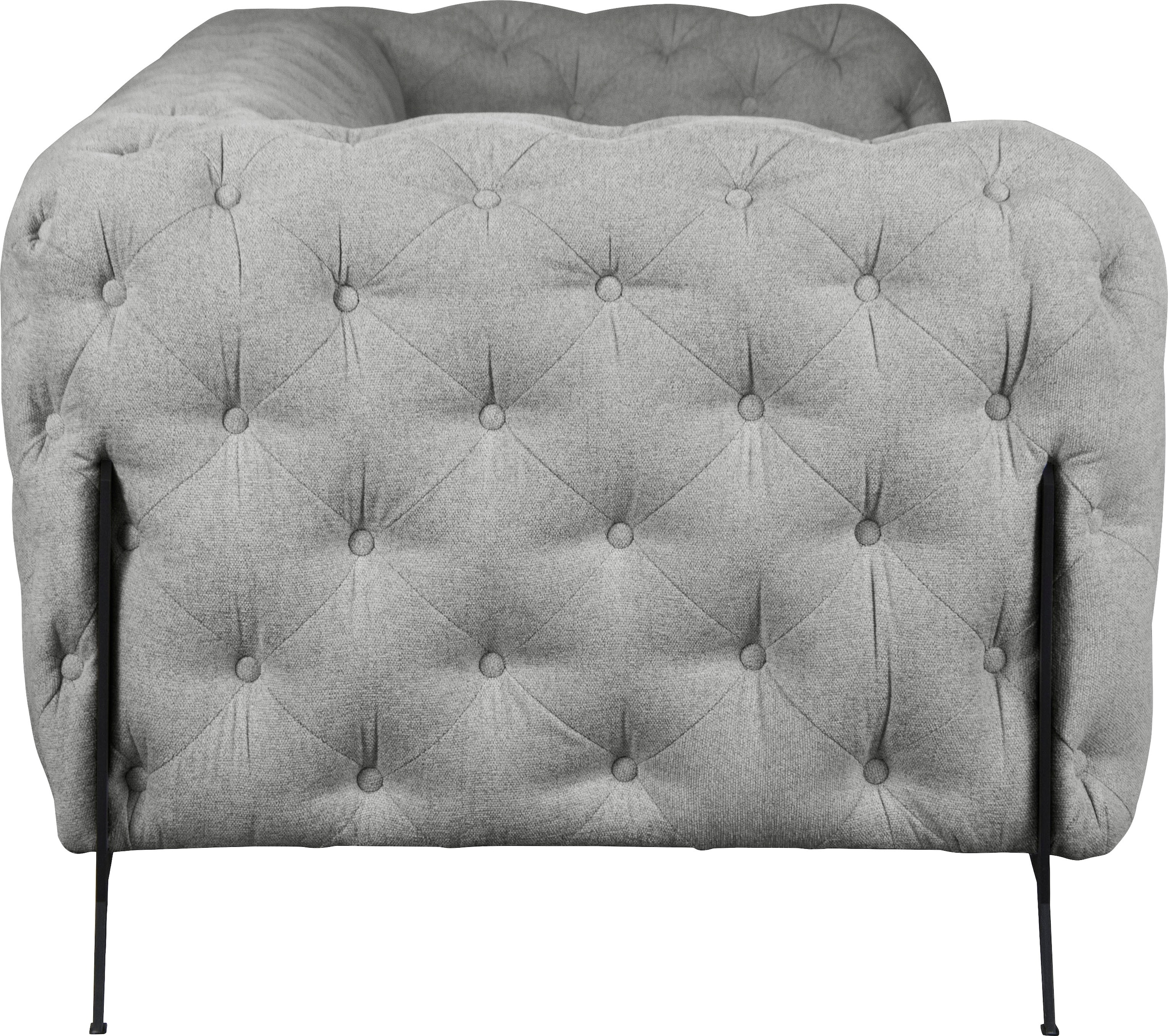 Leonique Chesterfield-Sofa »Amaury«, aufwändige Knopfheftung, moderne Chesterfield Optik, Fußfarbe wählbar