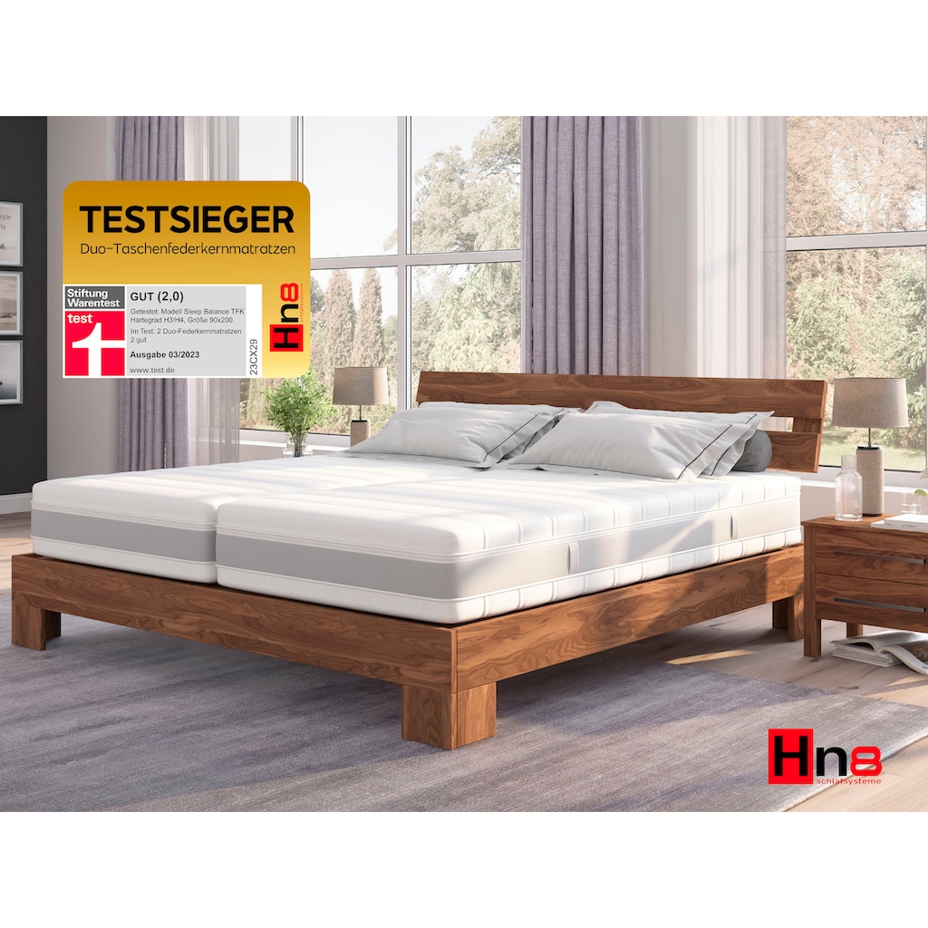 Hn8 Schlafsysteme Taschenfederkernmatratze »Sleep Balance TFK«, 24 cm hoch, Raumgewicht: 40 kg/m³, 500 Federn, (1 St., 1-tlg.)