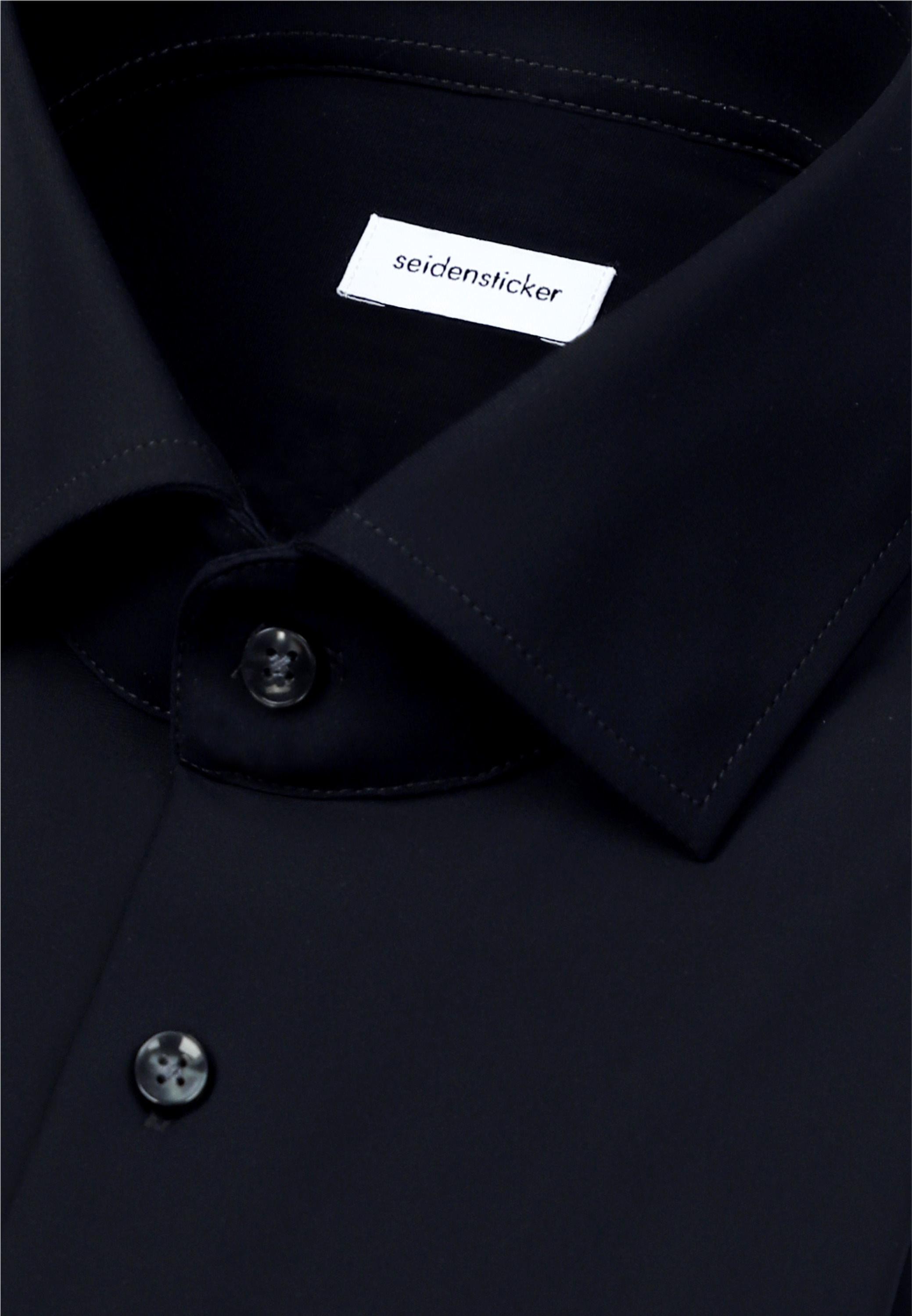 seidensticker Businesshemd »Schwarze Rose« Slim 1/1 Kentkragen Uni