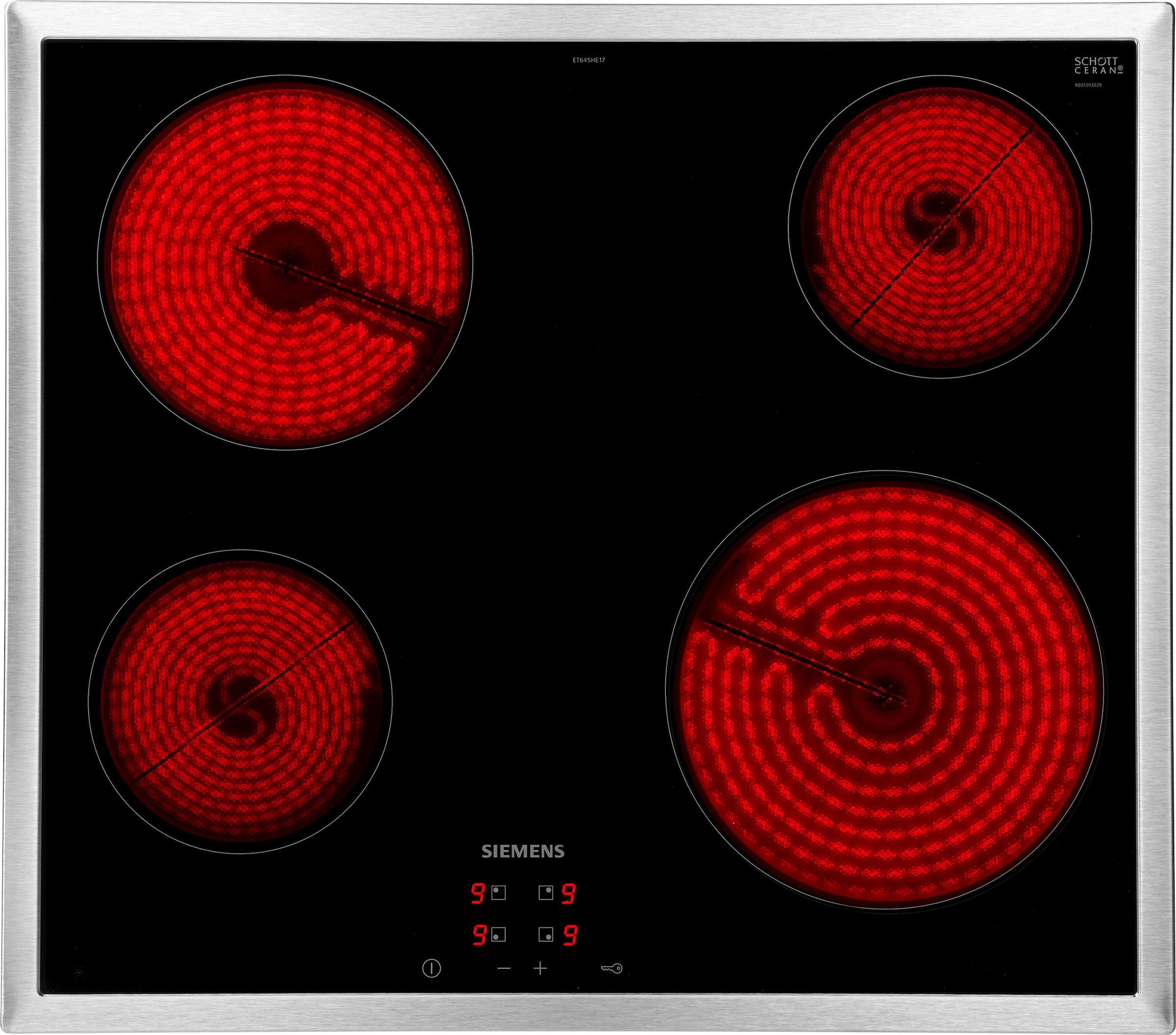 SIEMENS Elektro-Kochfeld "ET645HE17" touchControl Funktion für eine einfach günstig online kaufen