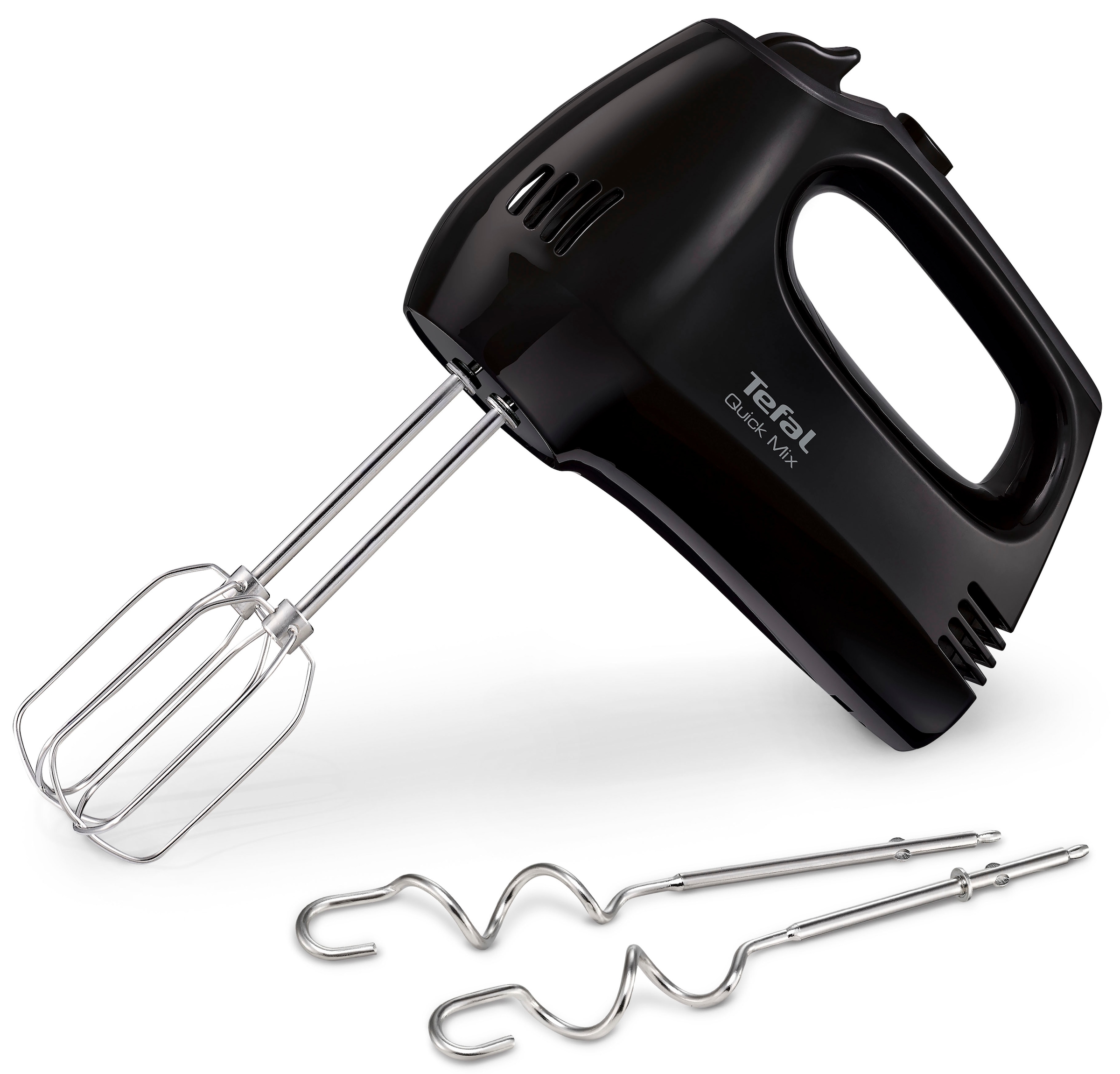 TEFAL Handmixer "HT3108 Quick Mix", B:14,7cm H:8,4cm T:21,1cm, schwarz, Mixer, 5 Geschwindigkeiten, Turbostufe, Auswurftaste