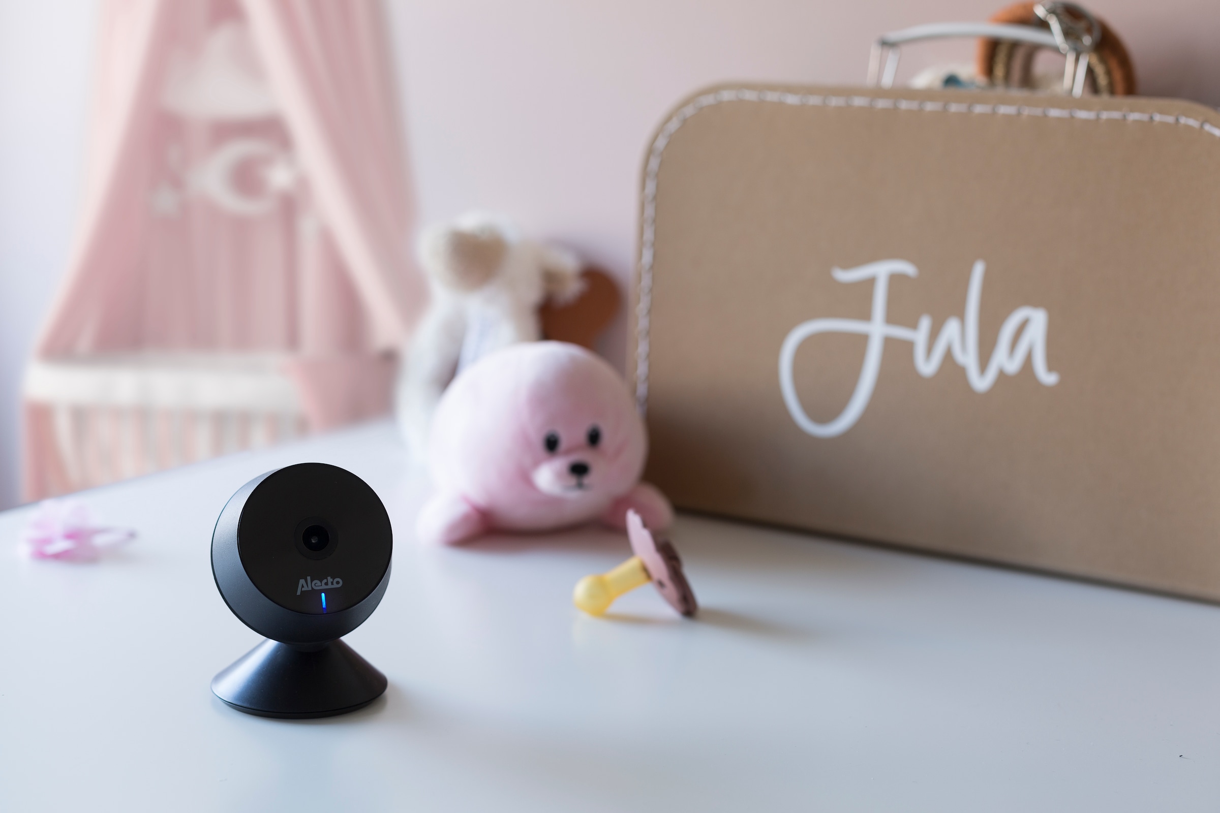 Alecto Video-Babyphone »SMARTBABY5«, (1 tlg.), FullHD-Kamera, Smartphone-App Bedienung