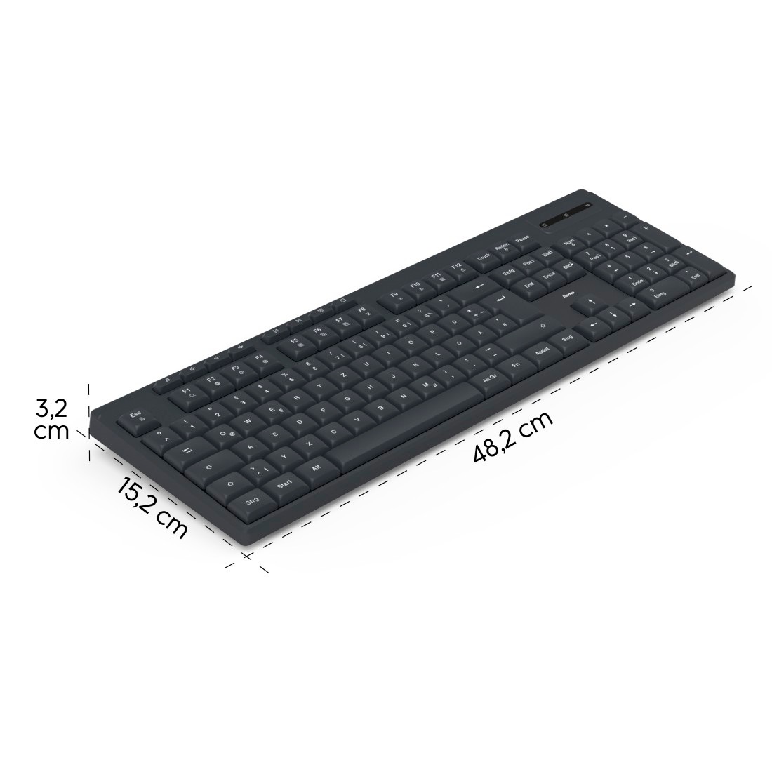 Hama Tastatur »Funktastatur WK-200 (kabellos, QWERTZ)«