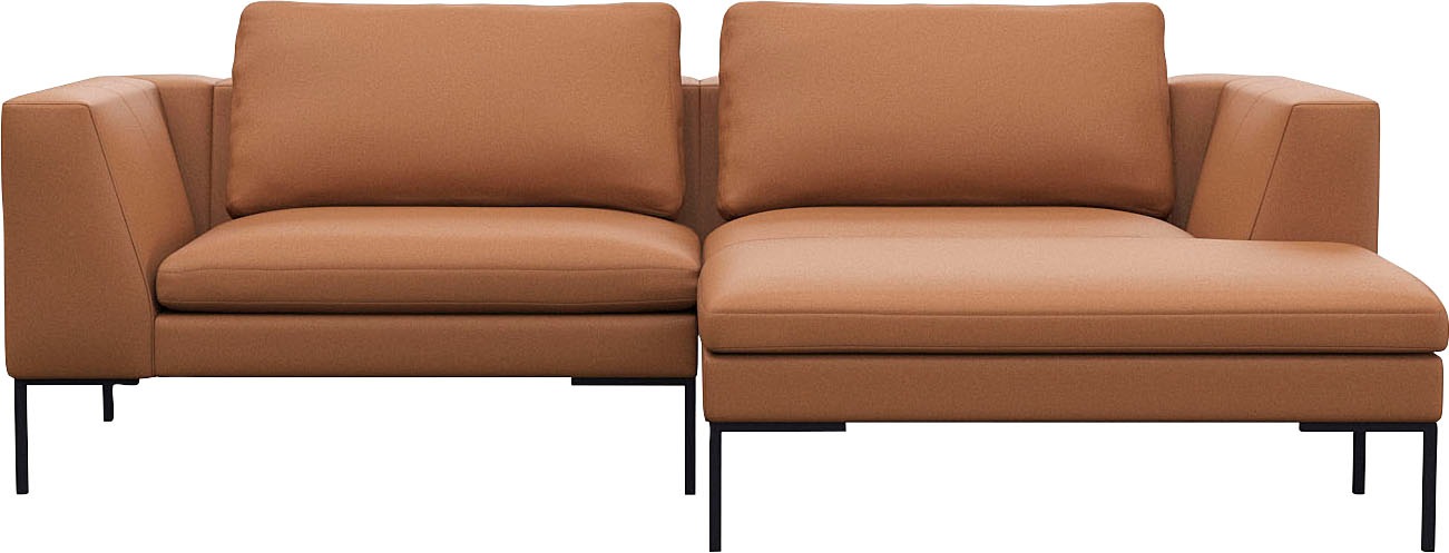 FLEXLUX Ecksofa "Loano, superbequemer Sitzkomfort durch Kaltschaum im Sitz, günstig online kaufen