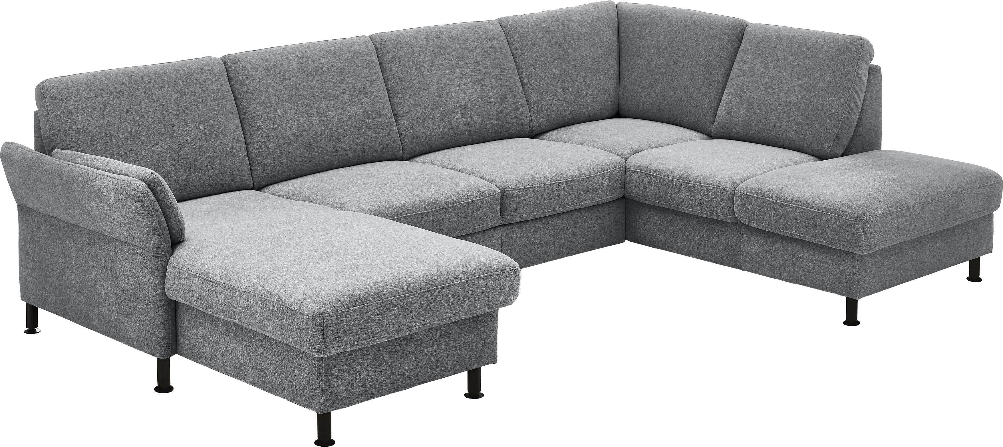 Die PlanBar Wohnlandschaft "ZE-EM18013 U-Form, Breite 305 cm" wahlweise mit Kopfstützen und Liegearmlehne