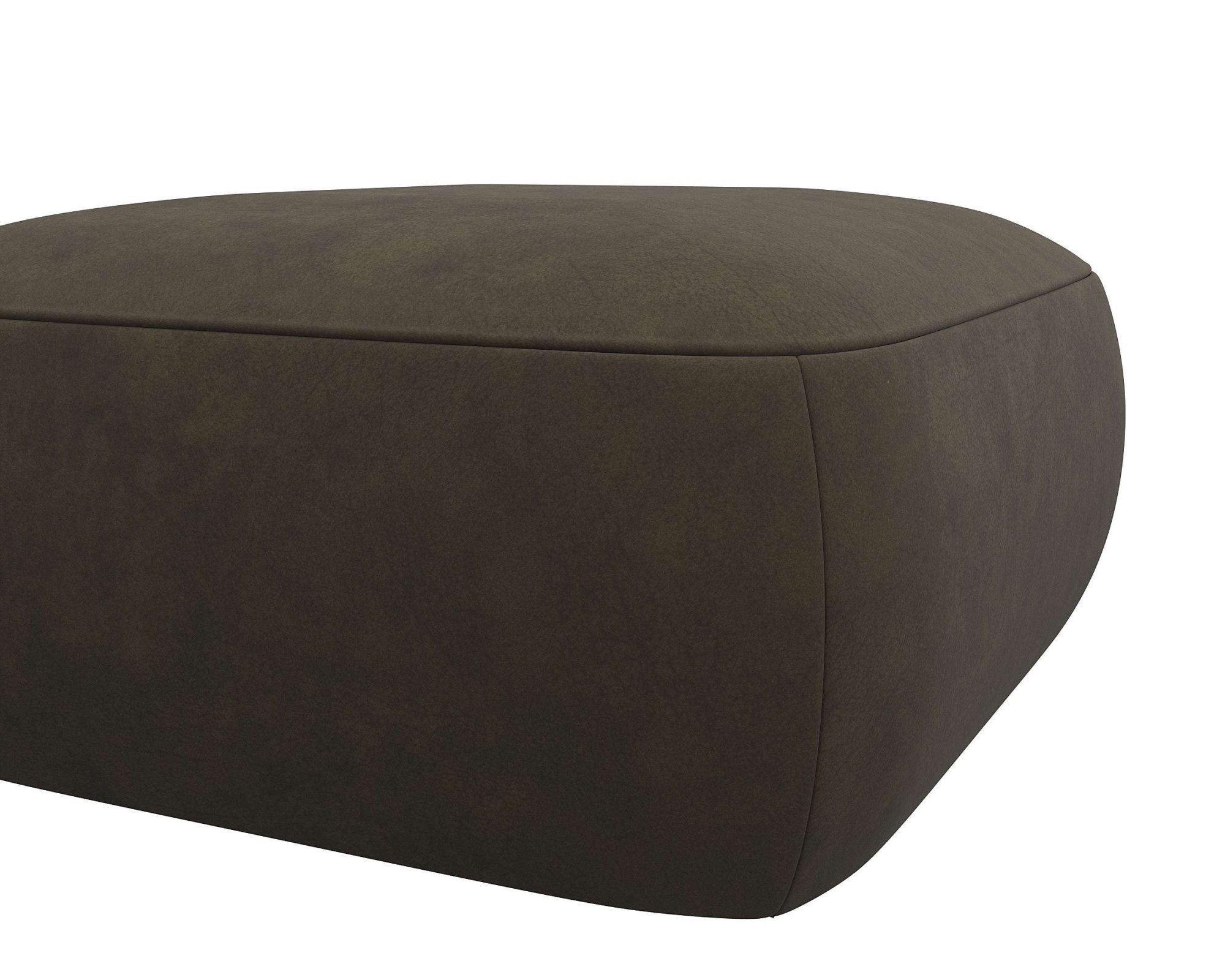 FLEXLUX Pouf »Torino, rund, bodennah, Sitzhocker, Polsterhocker«, Modernes, organisches Hocker-Design, Kaltschaum, Wellenunterfederung