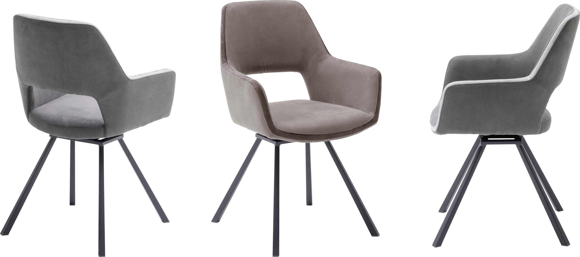 MCA furniture Esszimmerstuhl »Bayonne«, (Set), 2 St., 2-er Set, Stuhl  180°drehbar mit Nivellierung, belastbar bis 120 kg bestellen | BAUR