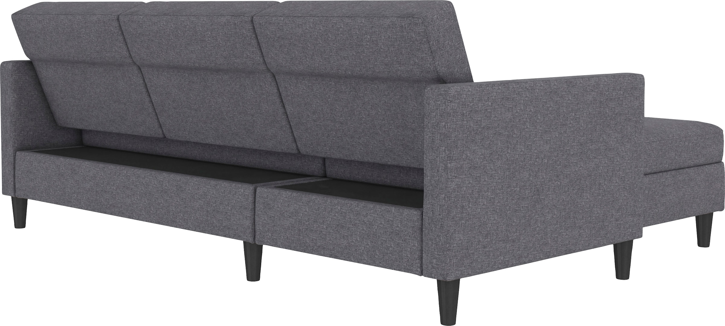Dorel Home Ecksofa »Hartford II«, mit Bettfunktion und Stauraum, Recamiere beidseitig montierbar