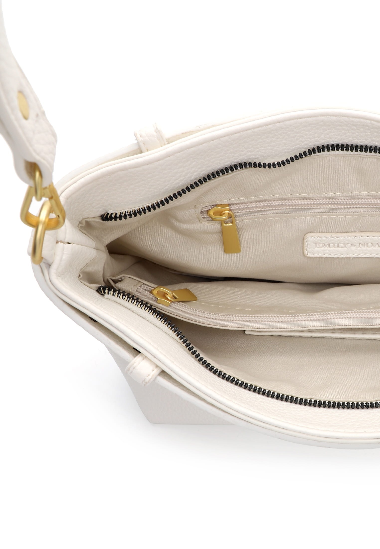 EMILY & NOAH Justine Shoulder Bag White 3