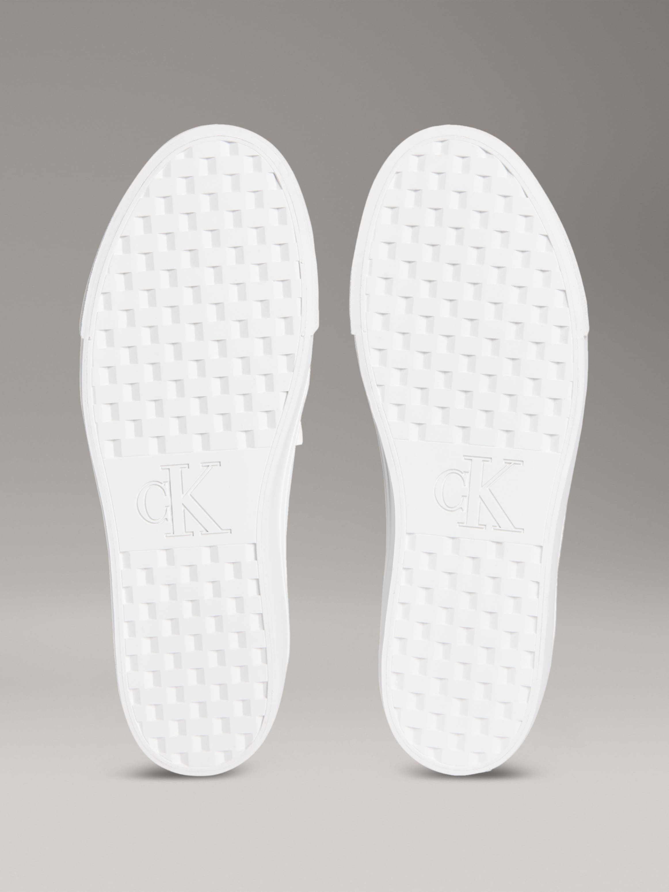 Calvin Klein Jeans Plateausneaker »VULC FLATFORM LTH«, Schnürschuh, Halbschuh, Freizeitsneaker in schlichter Optik