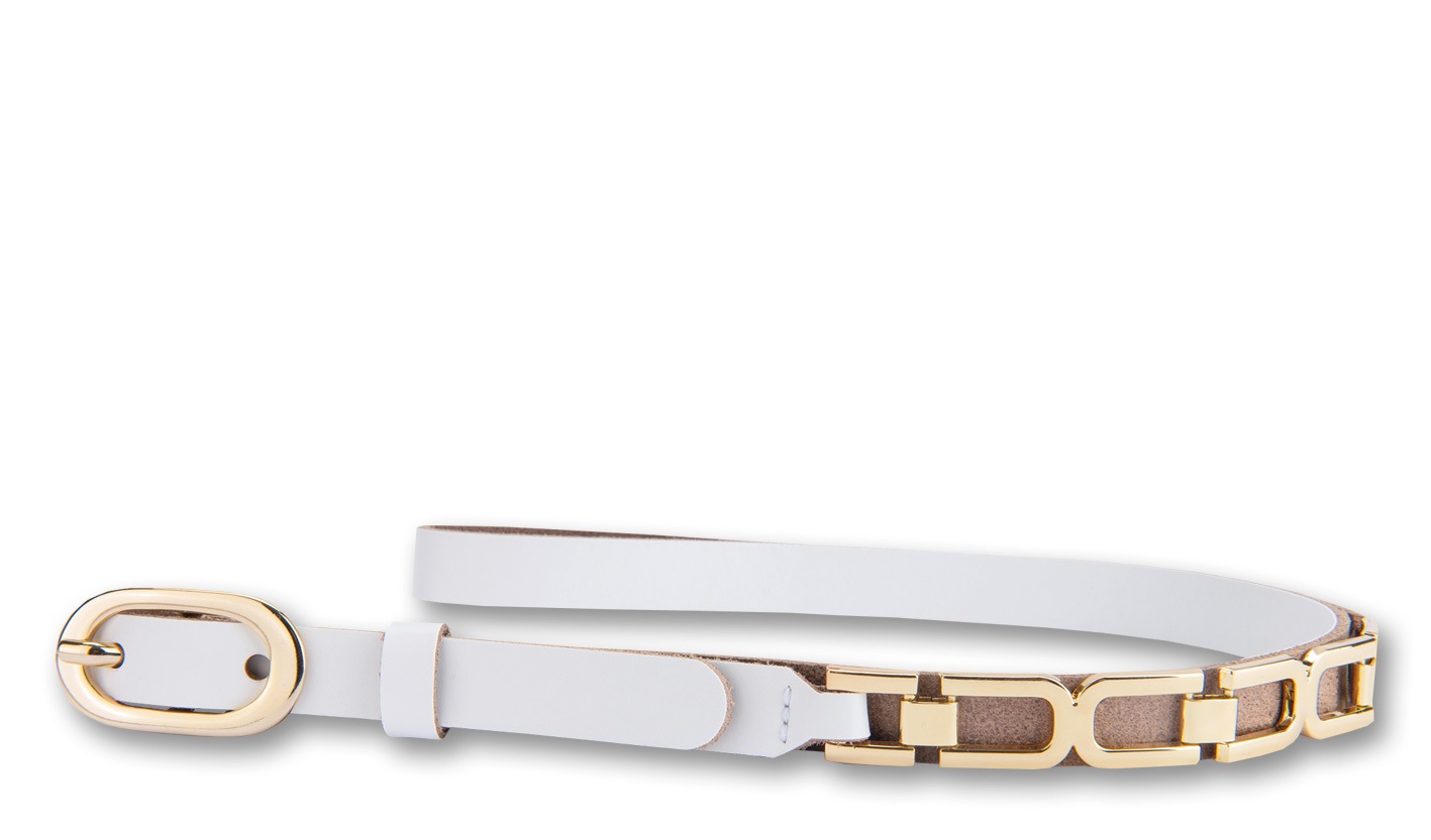 BERND GÖTZ Ledergürtel "Ledergürtel im extra schmalen Stil mit ovaler Golds günstig online kaufen