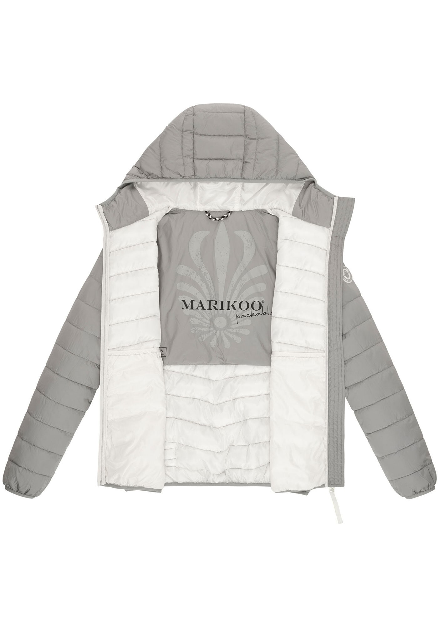 Marikoo Winterjacke »Pack mich ein«, Mit Kapuze und Beutel zum Verstauen der Jacke