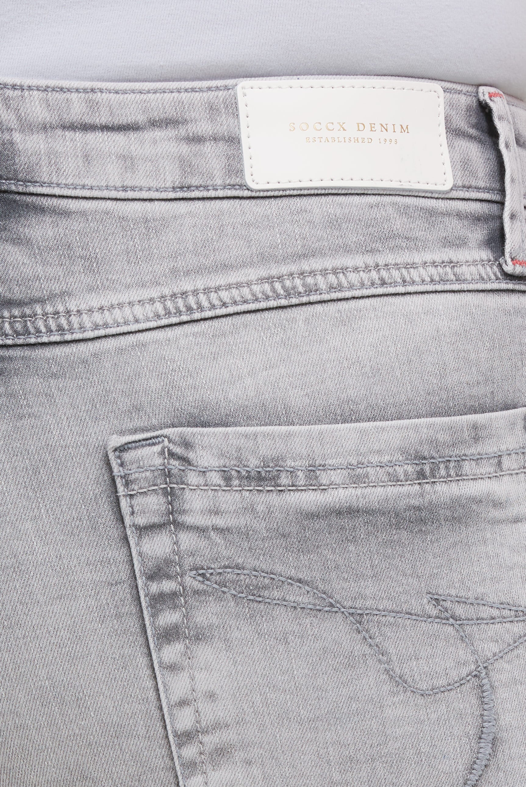 SOCCX Regular-fit-Jeans mit Turn-Up Saum