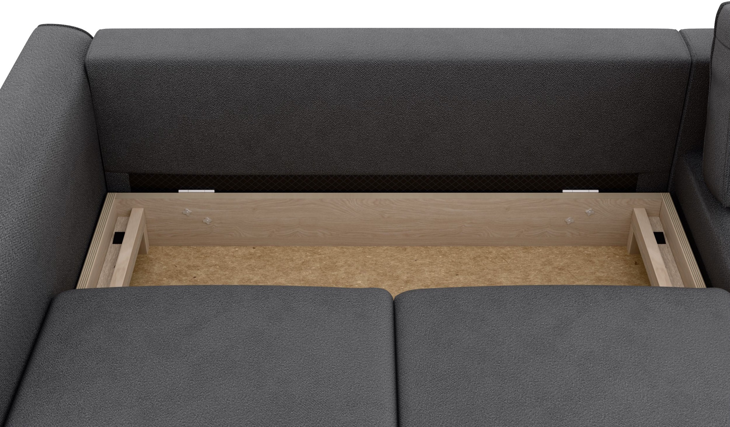 Home affaire Ecksofa »Booster Couch wahlweise mit Schlaffunktion und Bettkasten-auch in Cord«, Recamiere beidseitig montierbar, Sofa in L-Form, 232 cm
