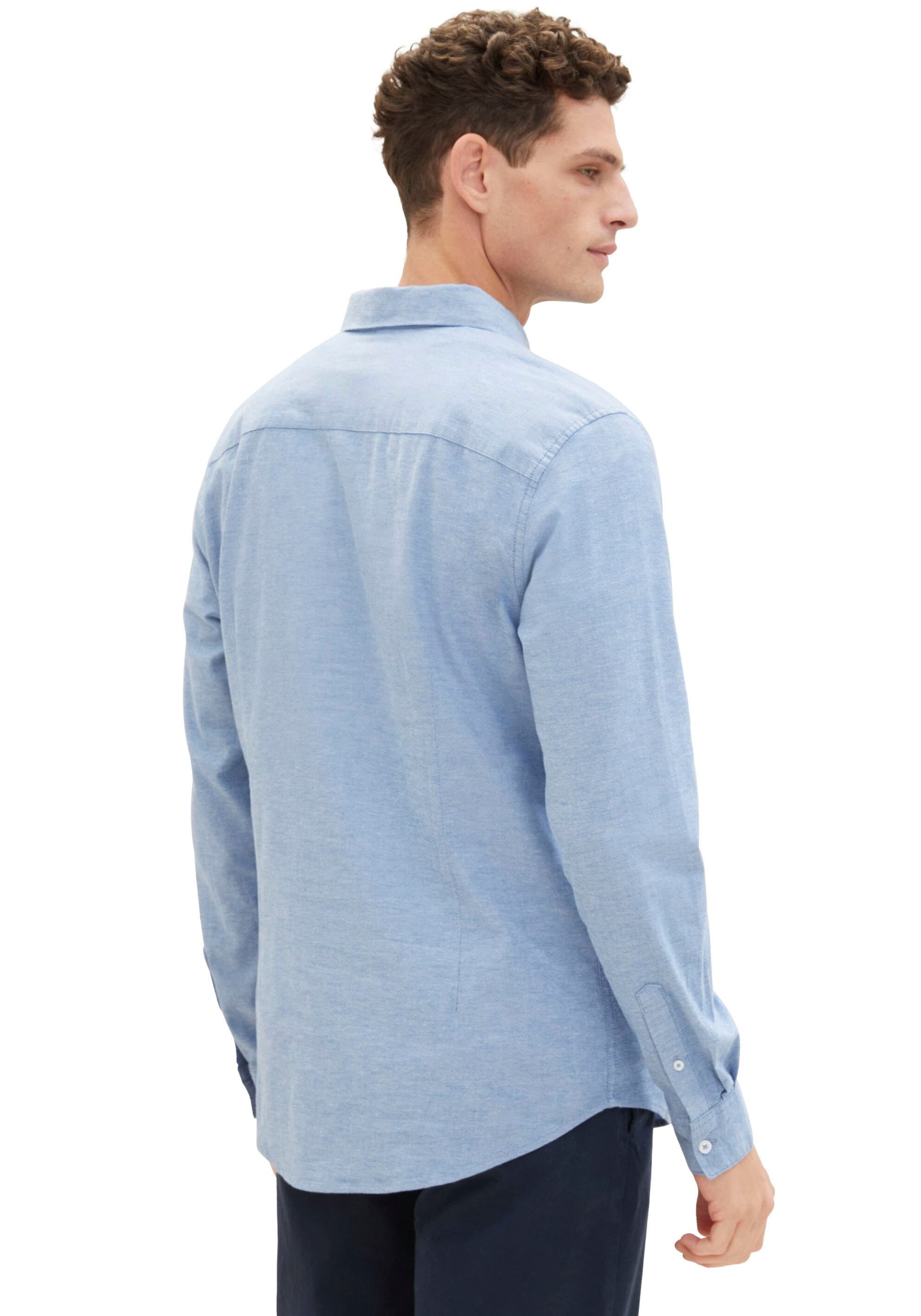 TOM TAILOR Langarmhemd, mit Brusttasche