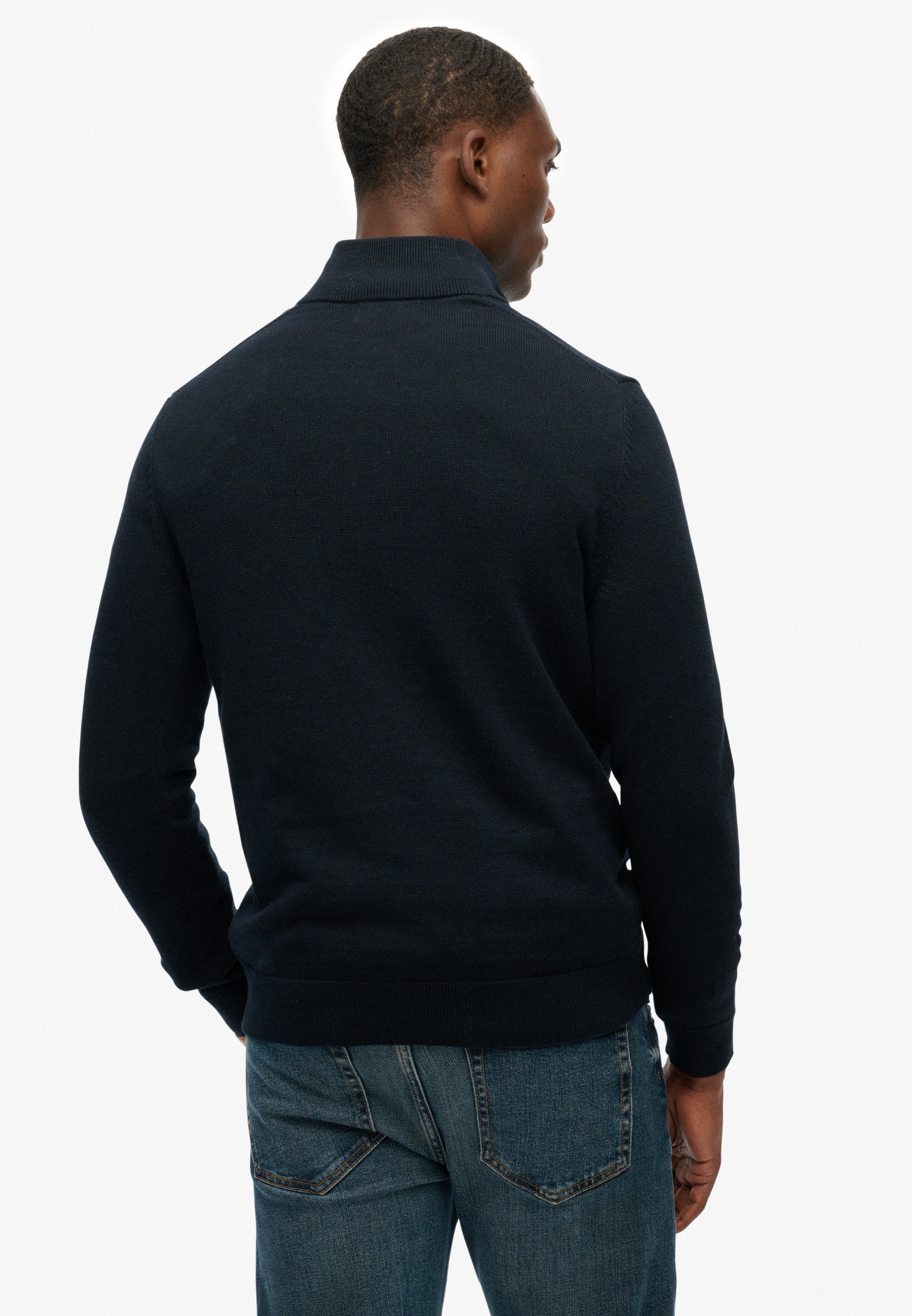 Thumbnail - Superdry Strickpullover "ESSENTIALS COTTON HALF ZIP"