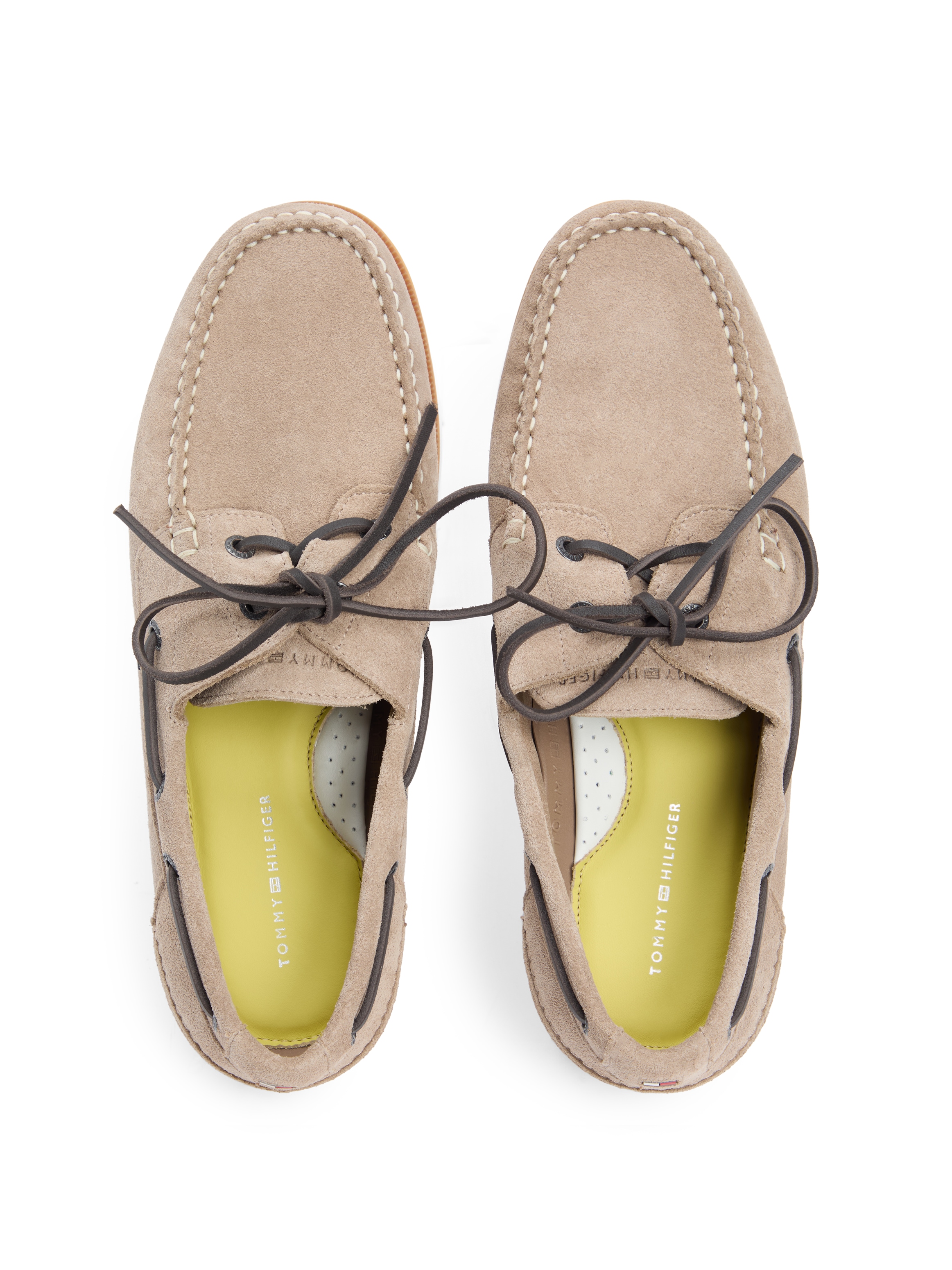 Tommy Hilfiger Bootsschuh »TH BOAT SHOE CORE SUEDE«  Bootsschuh, Schnürer mit Ziernaht und Durchzügen