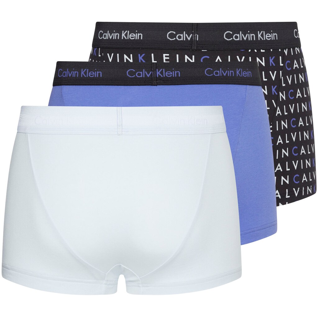 Marken Calvin Klein Calvin Klein Boxershorts, (Packung, 3 St., 3er-Pack), in angesagter Farbgebung grau + schwarz-gemustert + bl