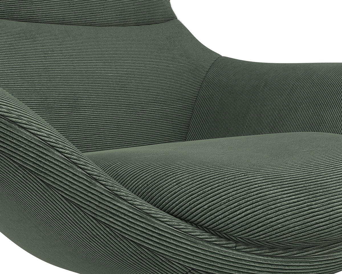 FLEXLUX Ohrensessel »Stilo Relaxsessel, TV-Sessel«, Solitär, Stil-Ikone, drehbar, Fuß schwarz