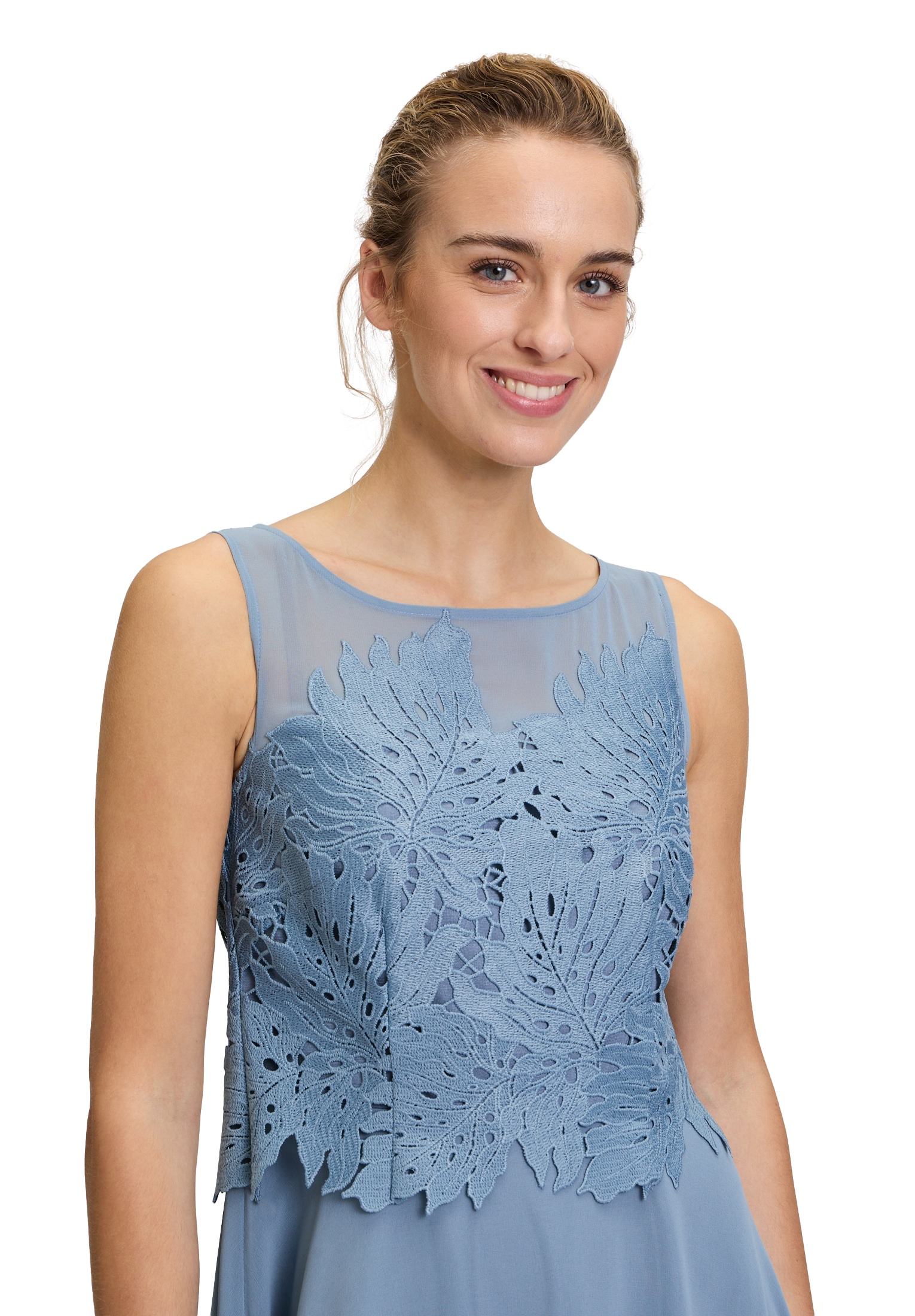 Vera Mont Chiffonkleid »Vera Mont Chiffonkleid mit Stickerei«, Stickerei