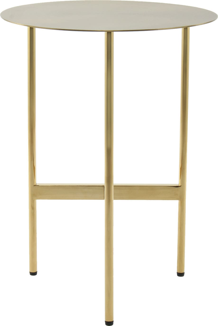 Kayoom Beistelltisch »Pero 125, Minimalistisches Design, Passt zu jedem Einrichtungsstil«, (1 St.), Gestelldesign aus Edelstahl, runde Ablagefläche, minimalistisch