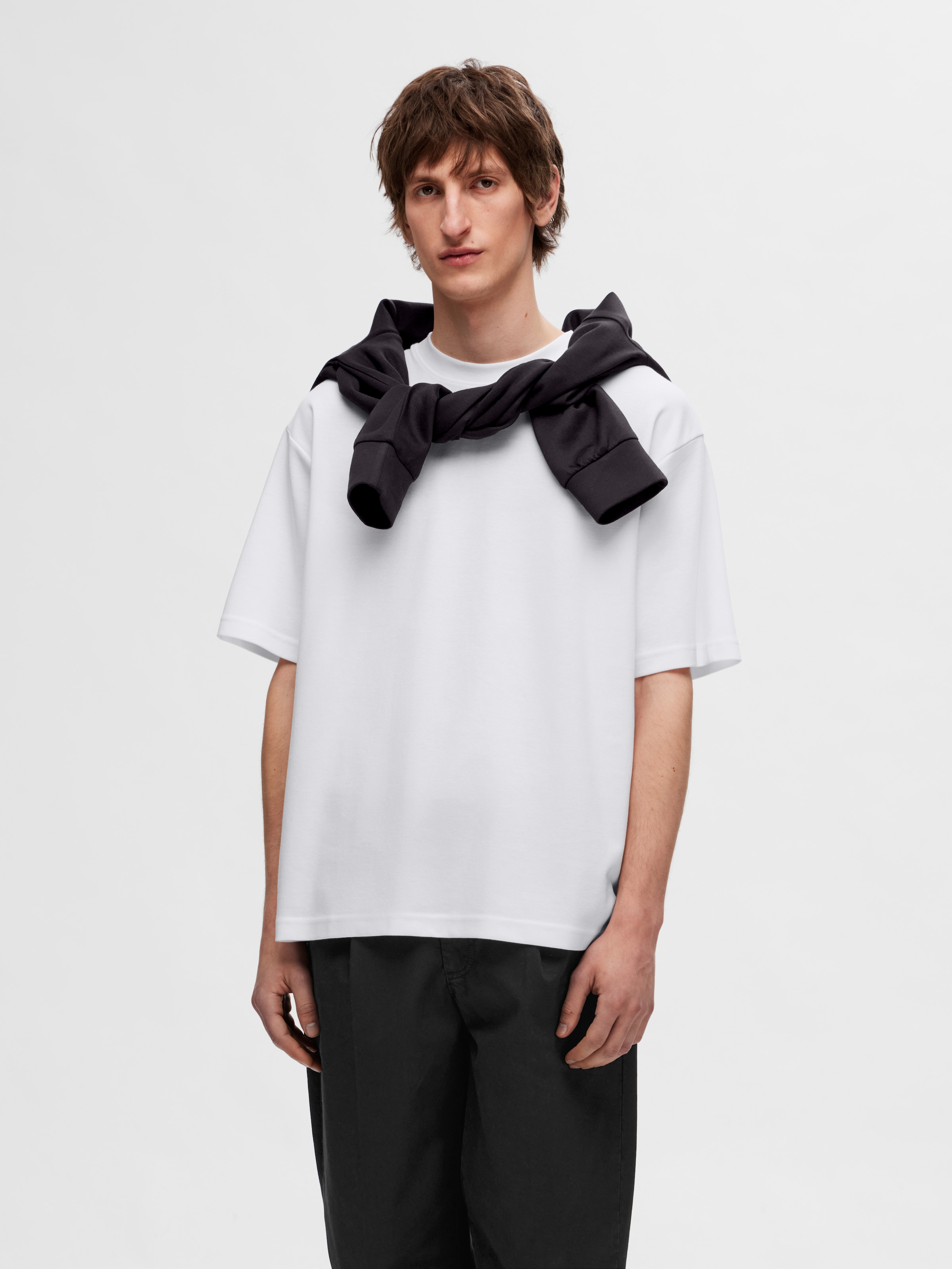 SELECTED HOMME Rundhalsshirt »SLHLOOSEOSCAR SS O-NECK TEE 3 PACK NOOS«, (Packung, 3 tlg.)
