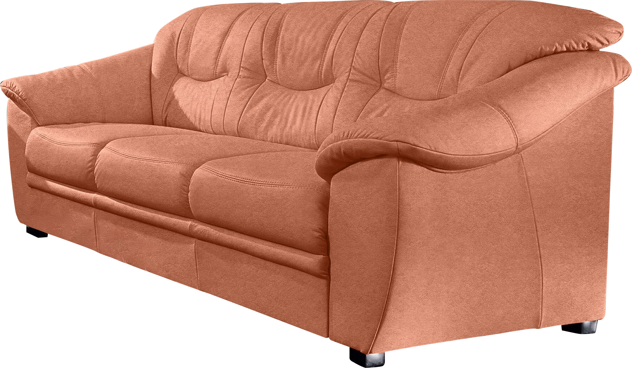 sit&more 3-Sitzer "Savona, B: 198 cm, Federkern, Komfortsitzhöhe 46 cm" optional Schlaffunktion, Liegefläche 190x137cm, Stoff- & Lederauswahl