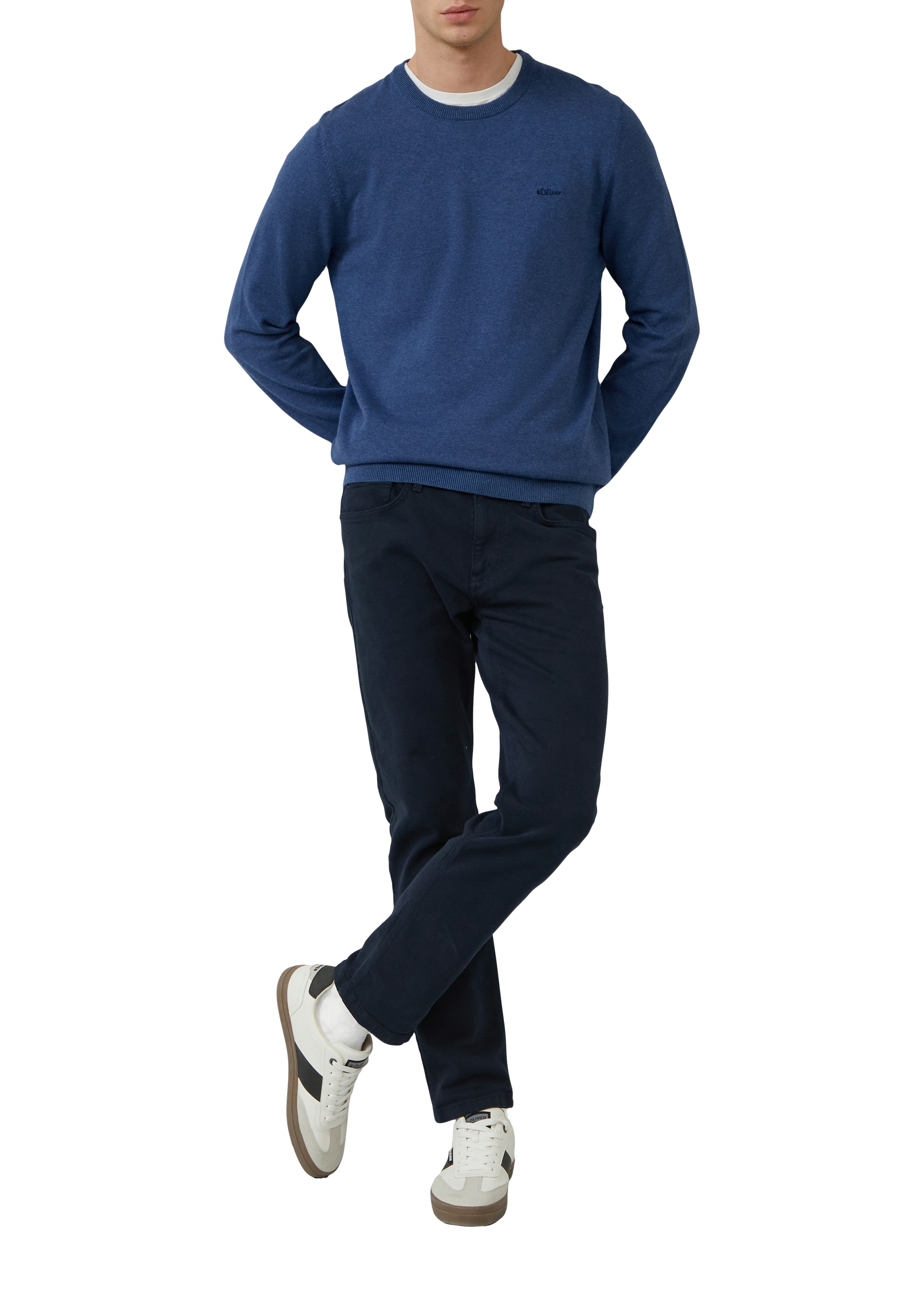 s.Oliver Strickpullover, mit Logostickerei