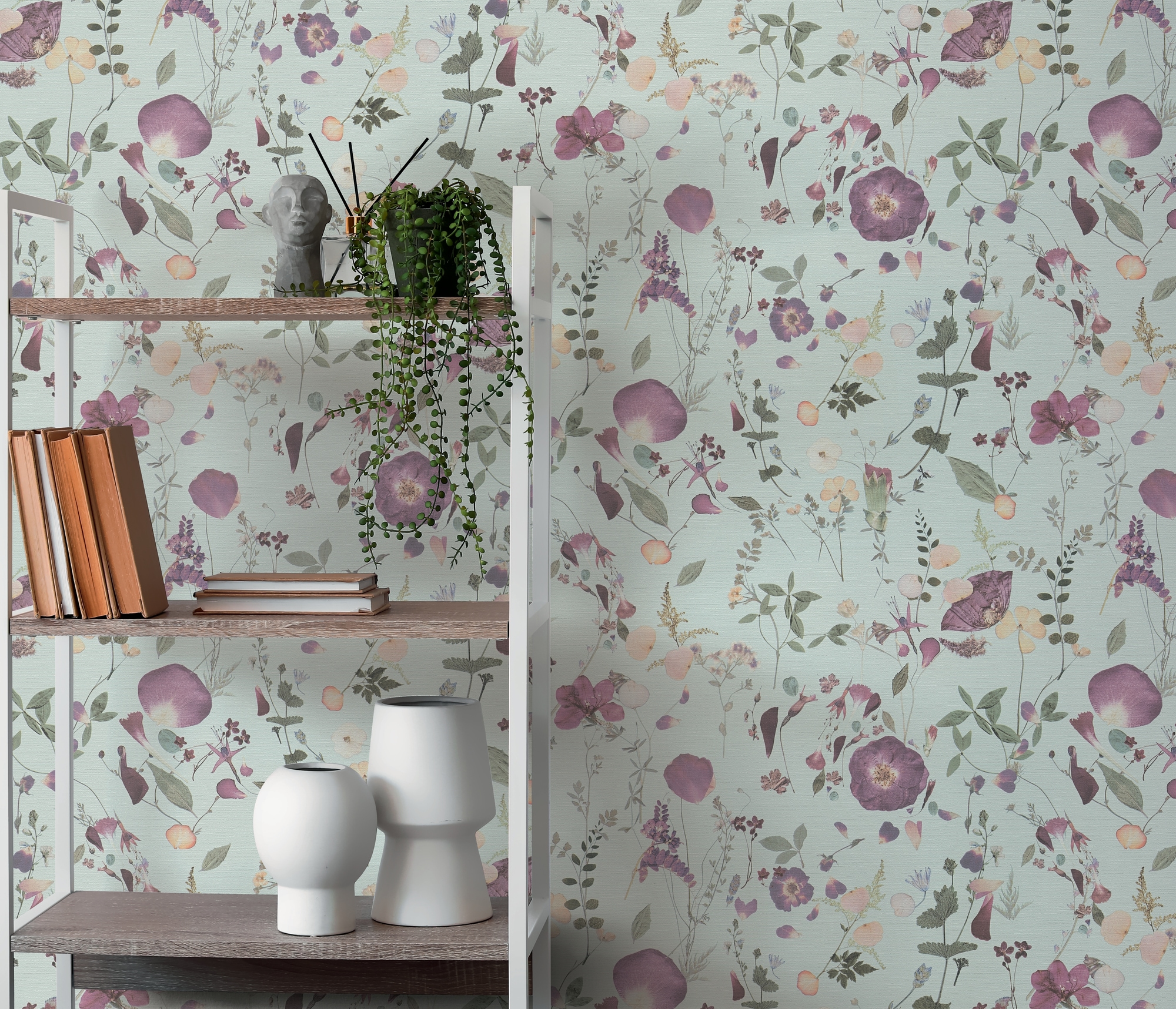 A.S. Création Vliestapete »PintWalls II florale Tapete Mustertapete Blumen Blumen«, matt, Vliestapete Blümchen für Schlafzimmer Küche Wohnzimmer Floral Design