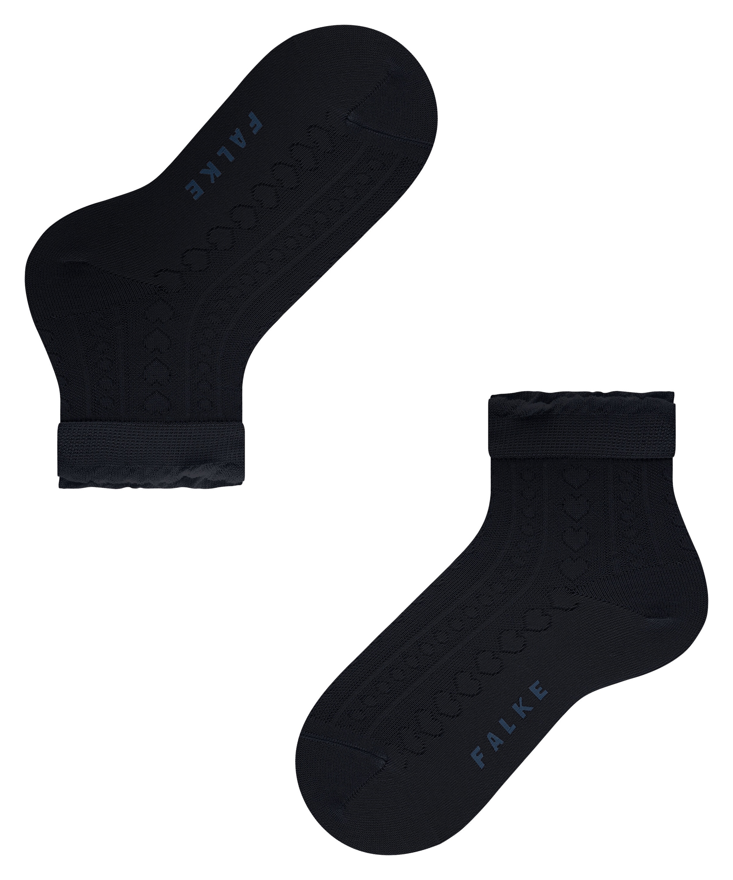 FALKE Socken »Romantic Net« mit feiner Ajourmusterung, für Kinder, aus Fil d’Écosse Baumwolle