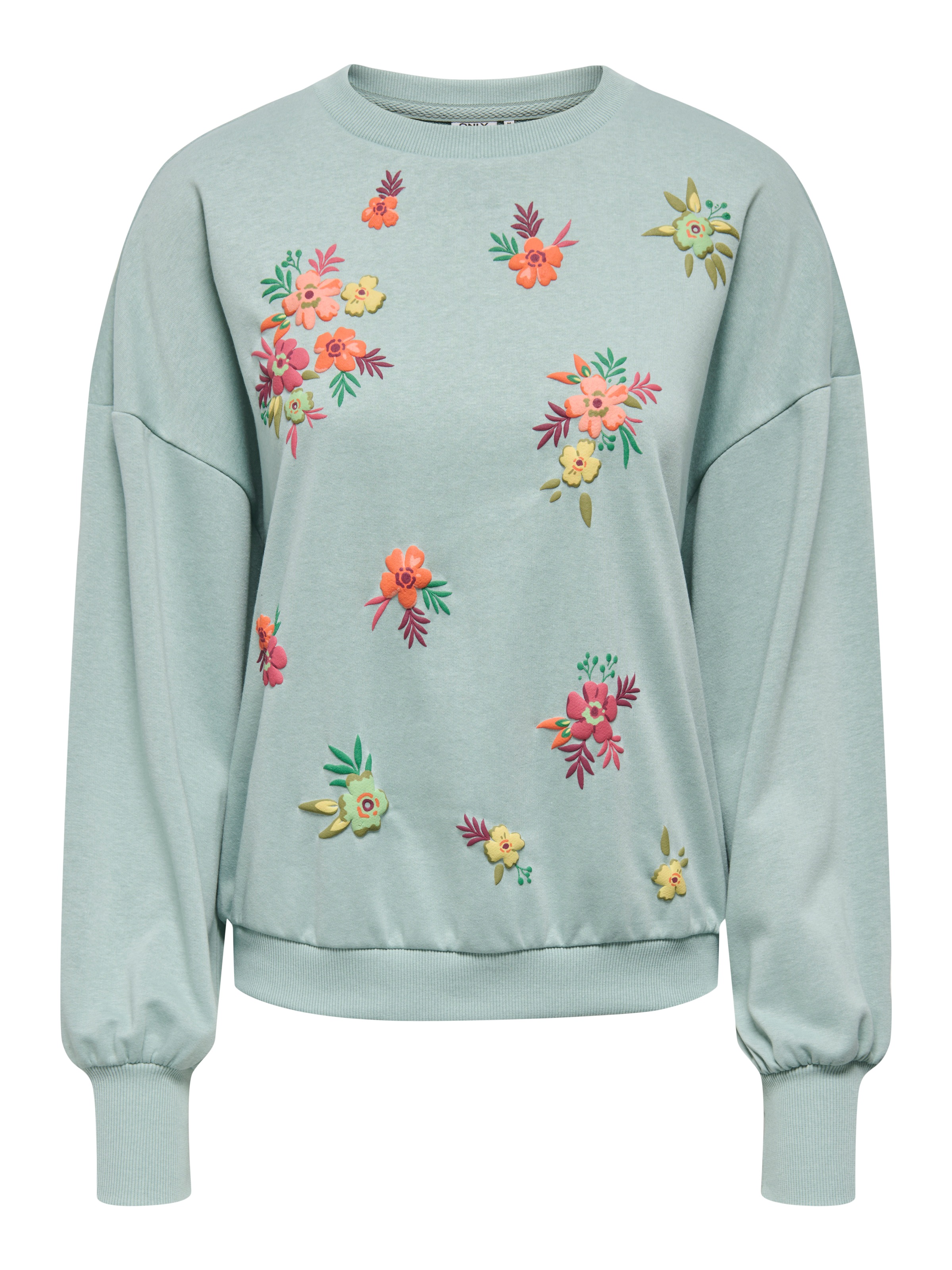 ONLY Sweatshirt "ONLBROOKE L/S O-NECK FLOWER SWT" günstig online kaufen