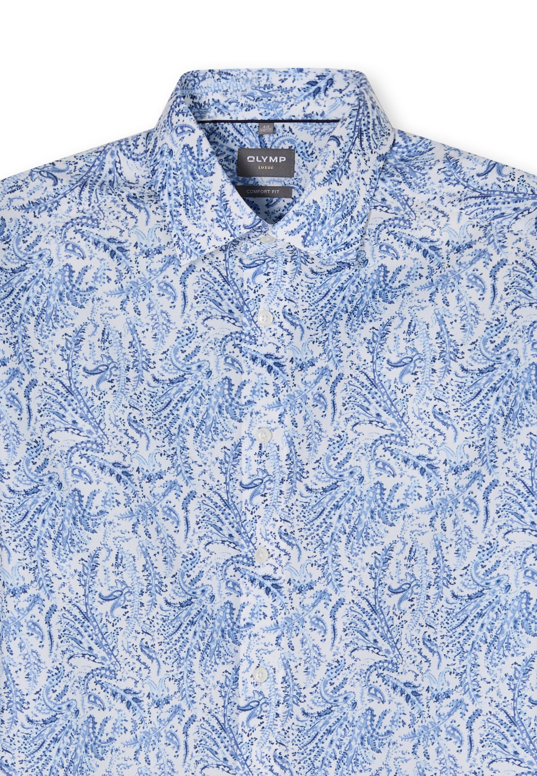 OLYMP Luxor Men's Long Sleeve Shirt Blue 40 2