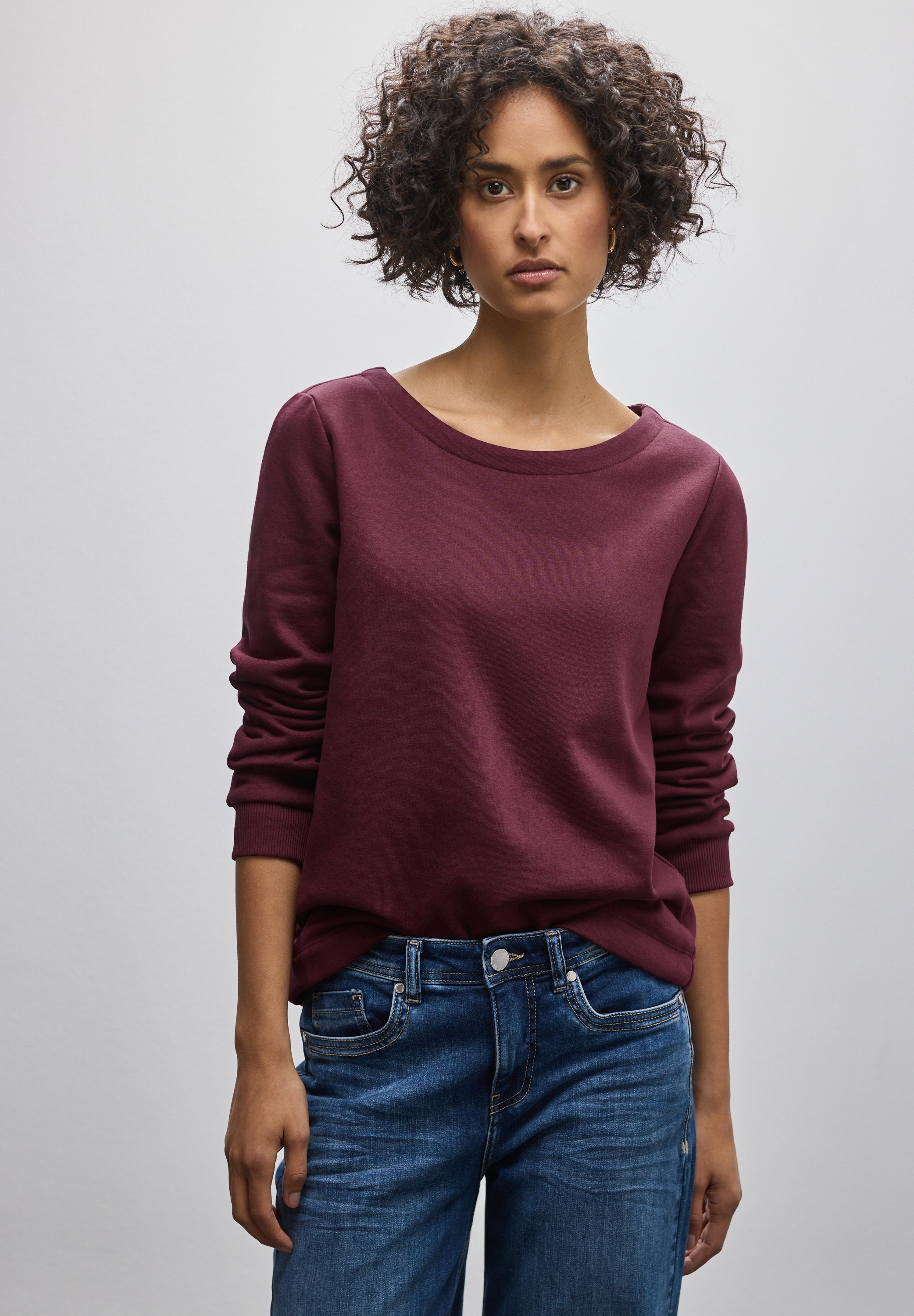 STREET ONE Sweatshirt, im soften Baumwoll-Mix