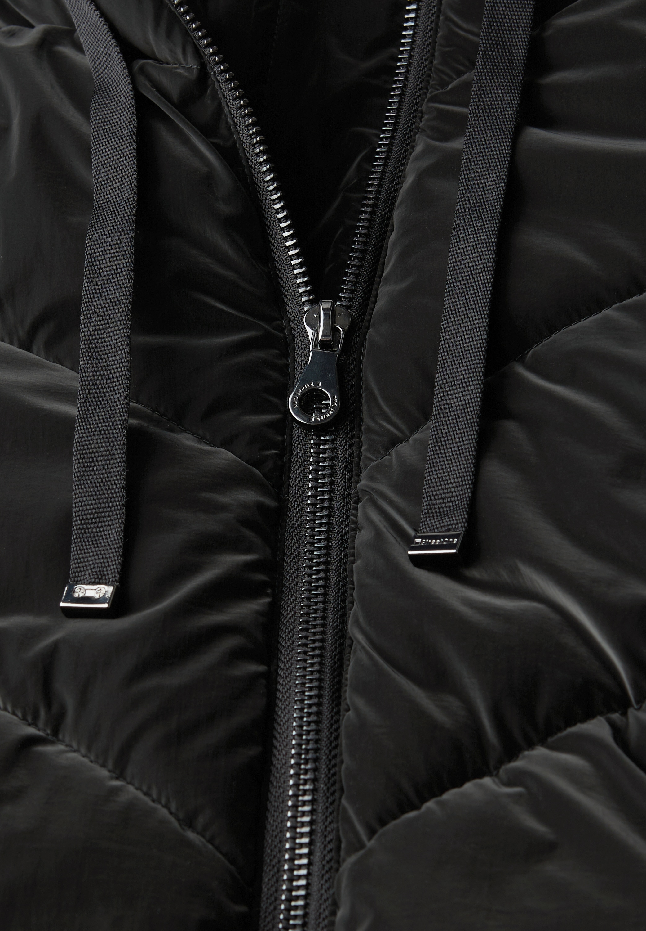 STREET ONE STUDIO Steppjacke, mit Kapuze, in Unifarbe