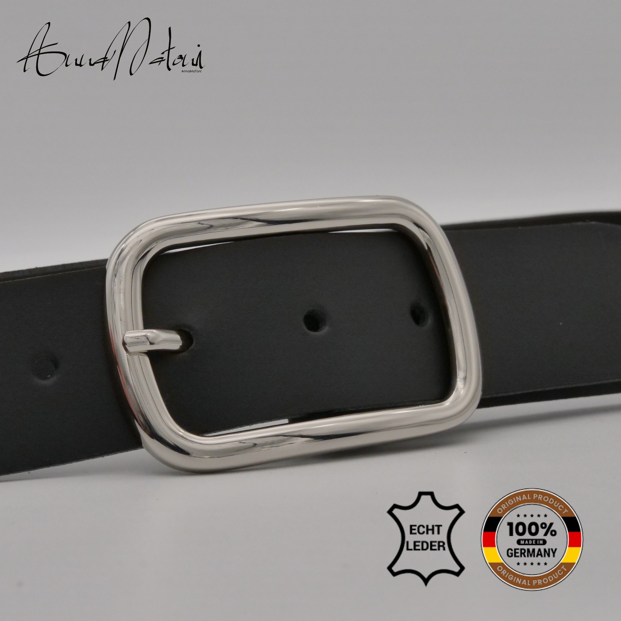 AnnaMatoni Ledergürtel "AnnaMatoni Damen Ledergürtel Basic Gürtel 3,5cm bre günstig online kaufen