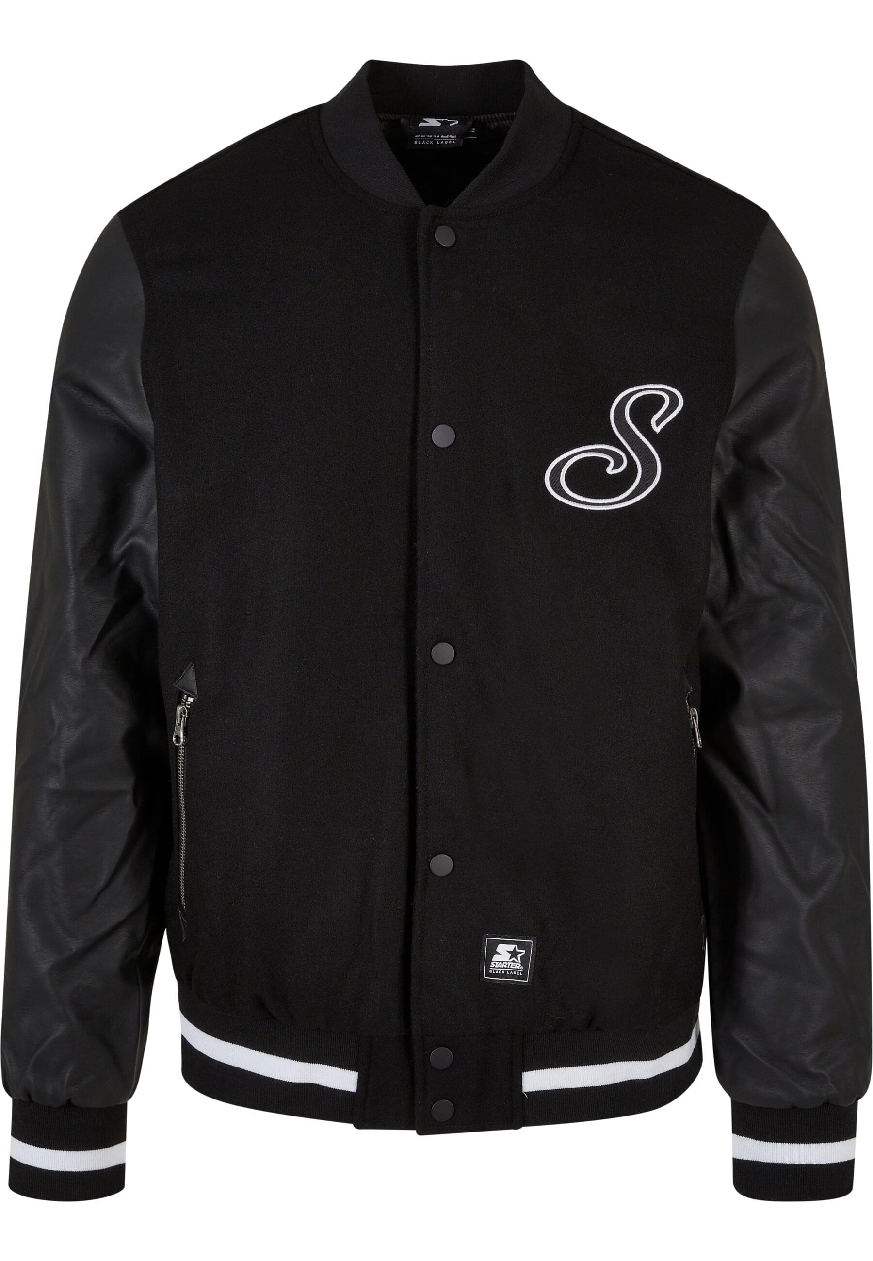 Starter Black Label Collegejacke "Starter Black Label Herren Starter Script College Jacket", (1 St.), ohne Kapuze