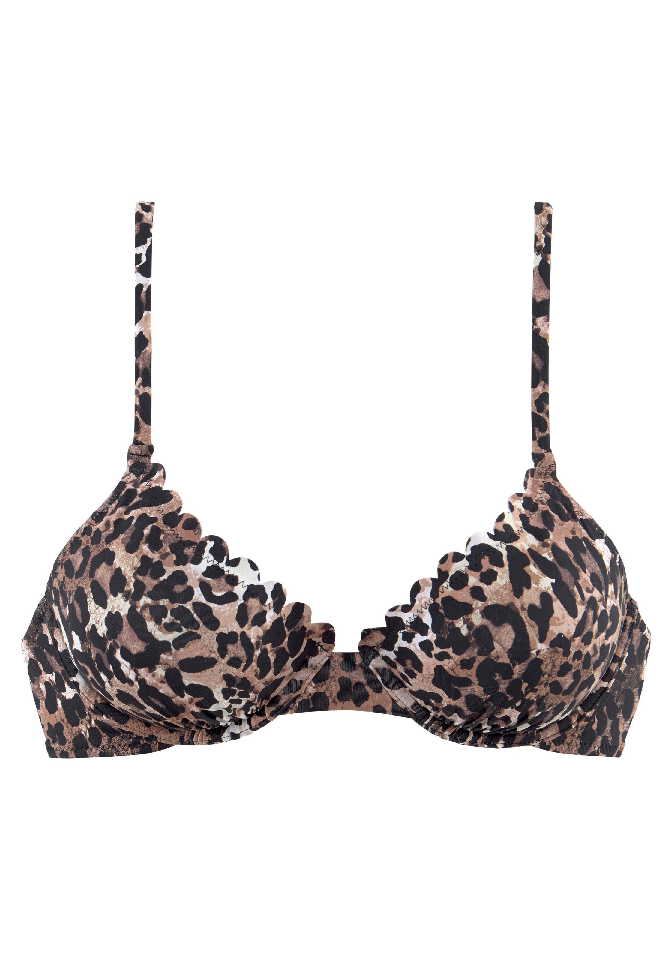LASCANA Bügel-Bikini-Top "Lexa" mit Wattierung und Muschelkante günstig online kaufen