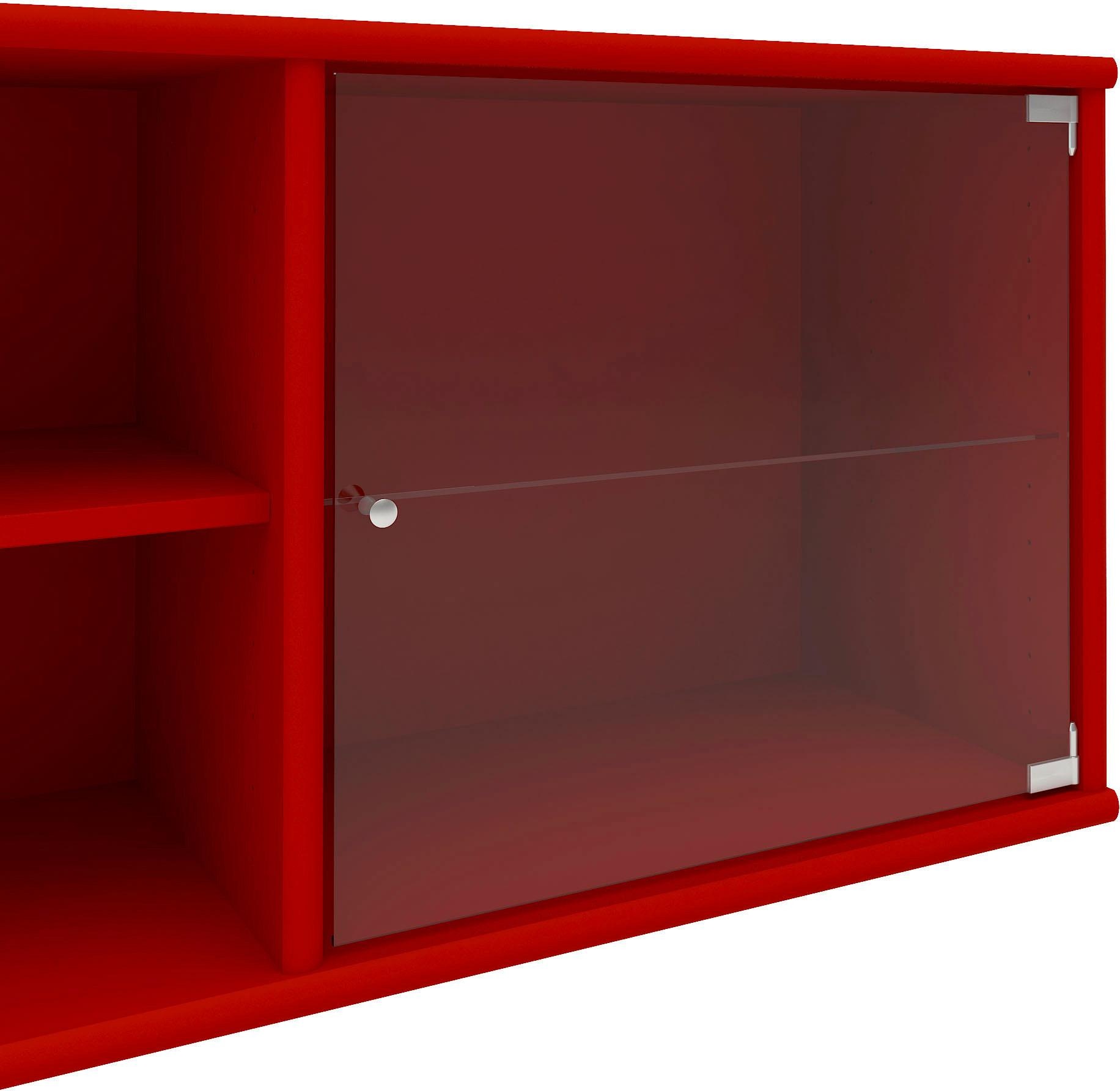 Hammel Furniture Lowboard »Mistral, Hochwertig Schrank, hängend/stehend montierbar«, mit zwei Glastüren, B: 133 cm, anpassungsbar Designmöbel