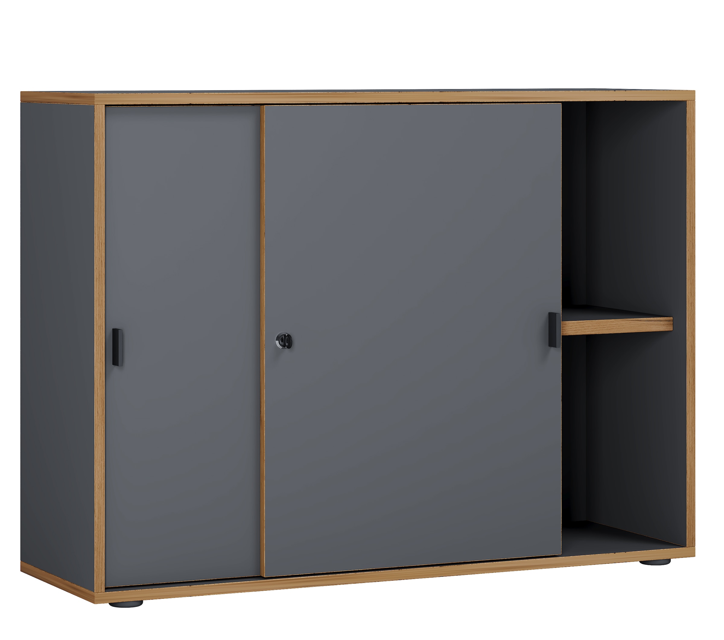 VCM Aktenschrank »Büroschrank Aktenschrank Schiebetüren Salia 2fach«